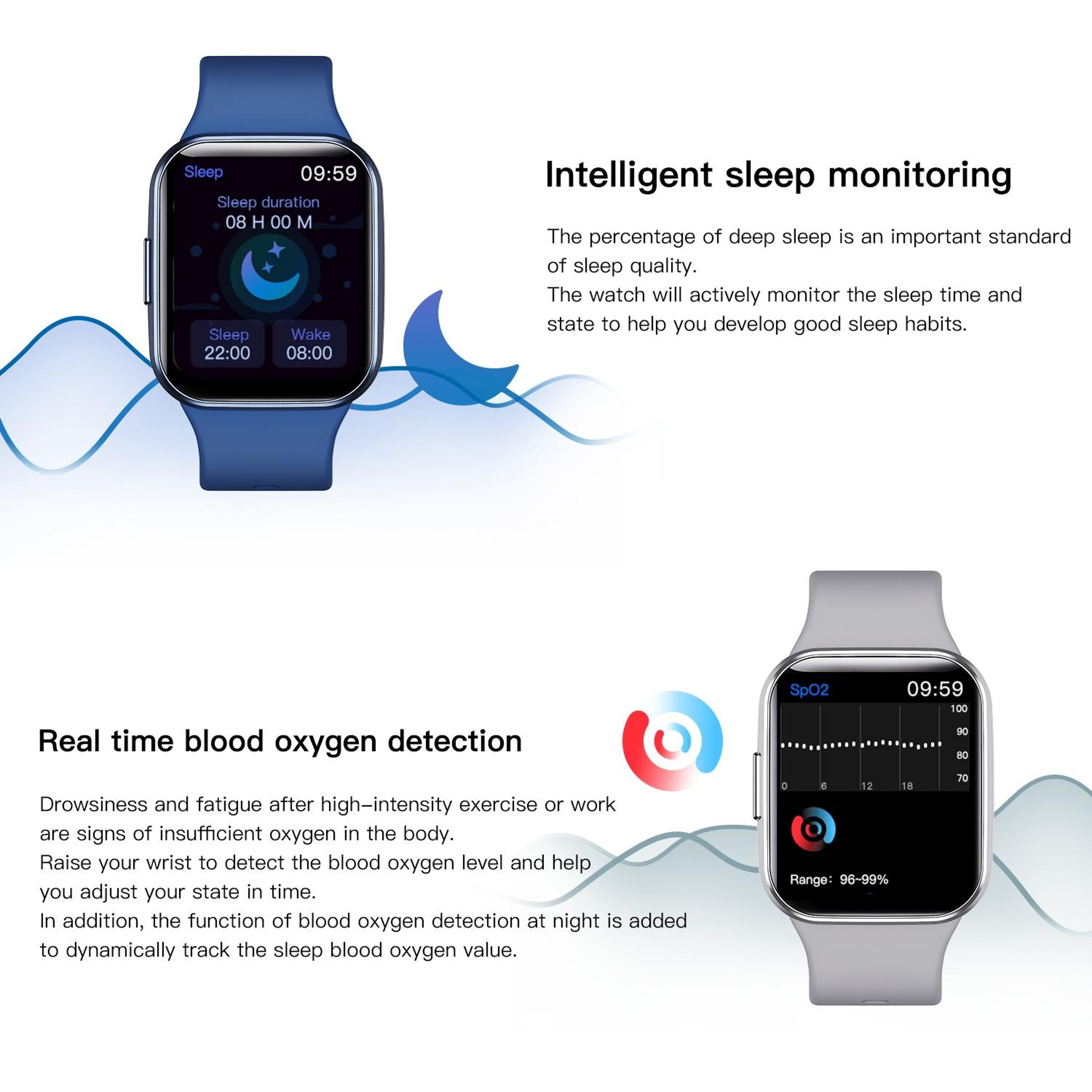 Q23 Smart Fitness Tracker IP67 Waterproof Smart Watch with Heart Rate Monitor for Android iPhone – view 10