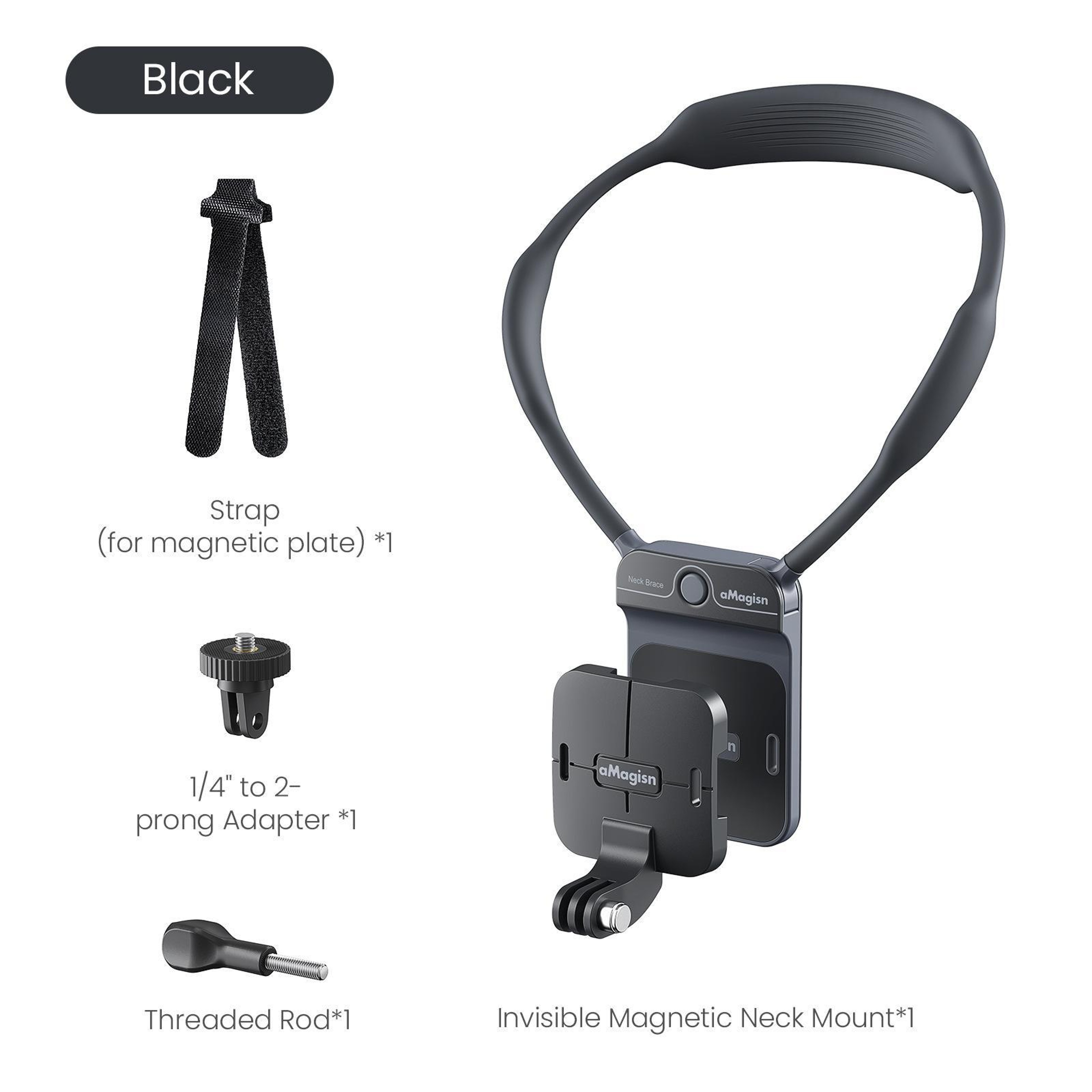 AMagisn Magnetic Neck Mount Hands Free POV Camera Mount for GoPro Insta360 and Smartphones – view 3