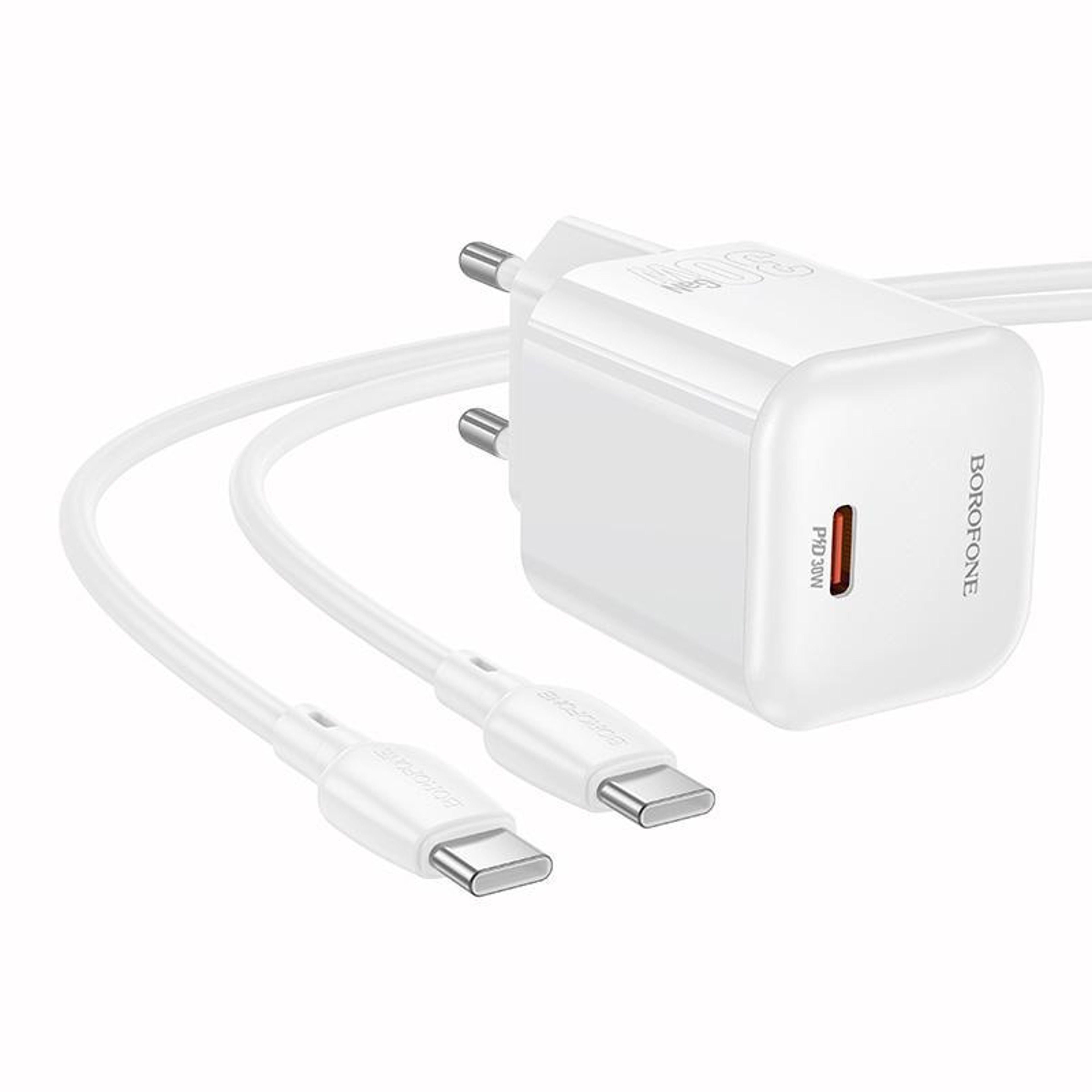 Borofone BN34 30W USB C PD Fast Charger with USB C Cable Compact Wall Charger – view 2