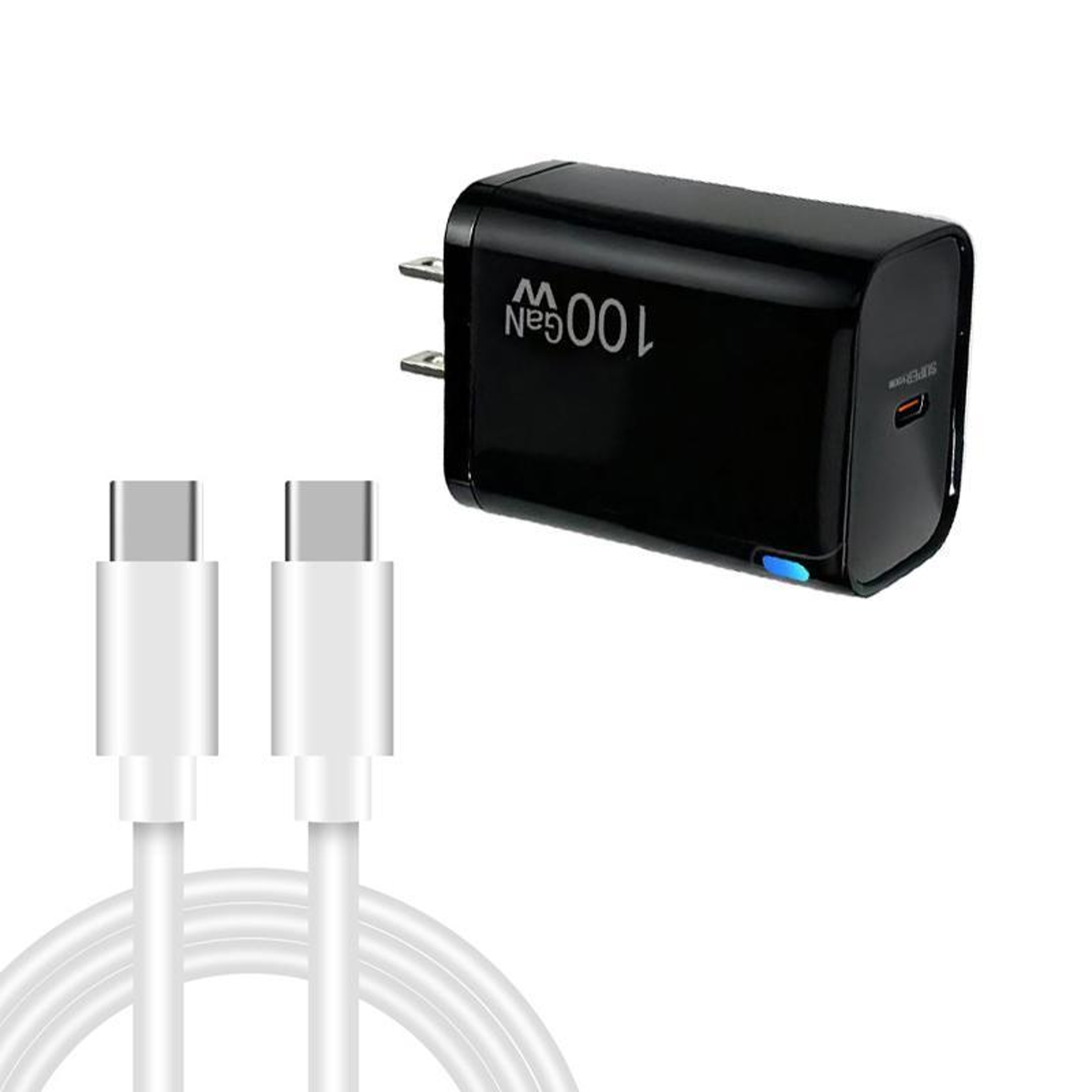 TE-PD46 45W USB-C Charger GaN PD Fast Charger with 1M USB-C to USB-C Cable US Plug – view 10
