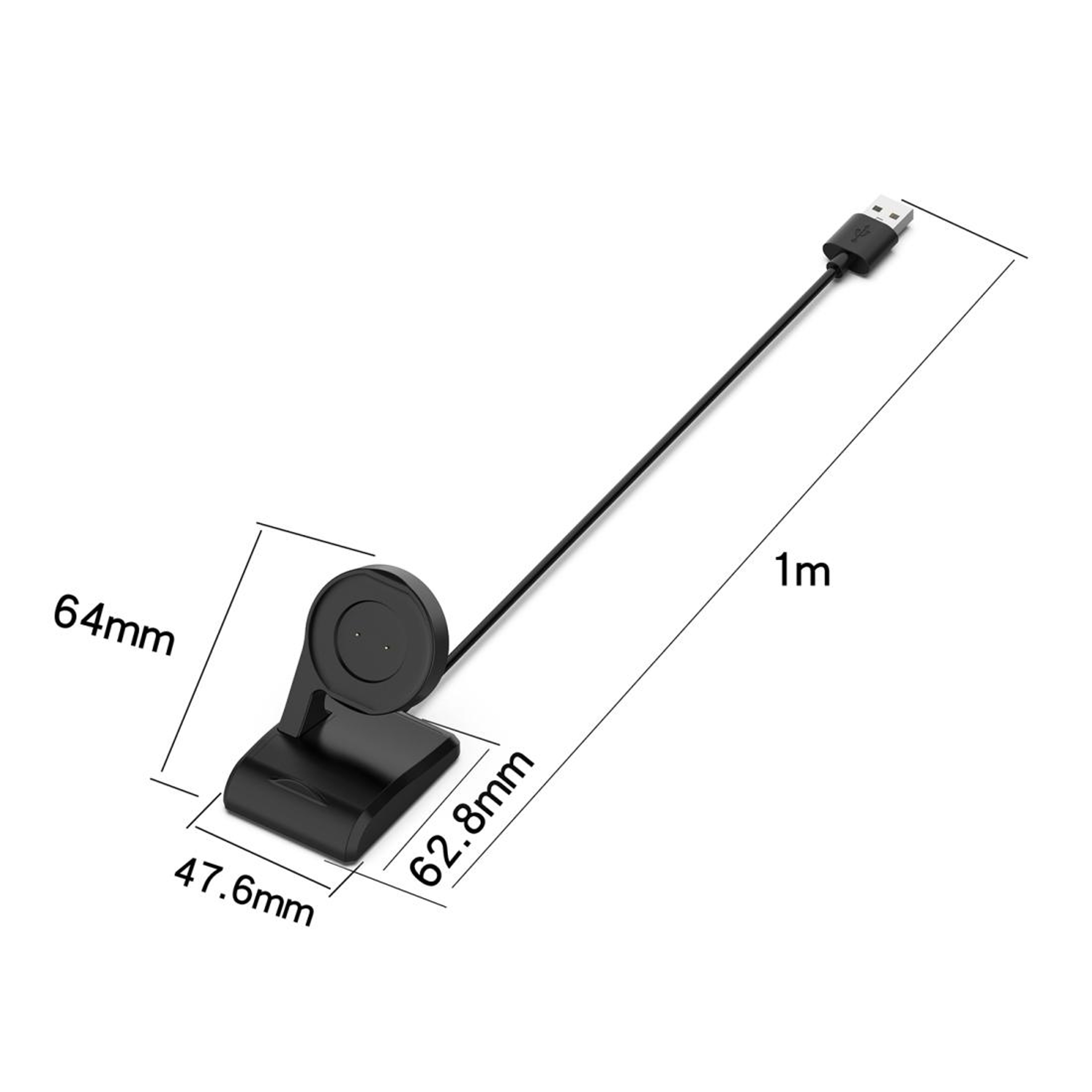 Amazfit Magnetic Smart Watch Charger USB Charging Cable Dock For GTR GTS T Rex A1608 1M 10