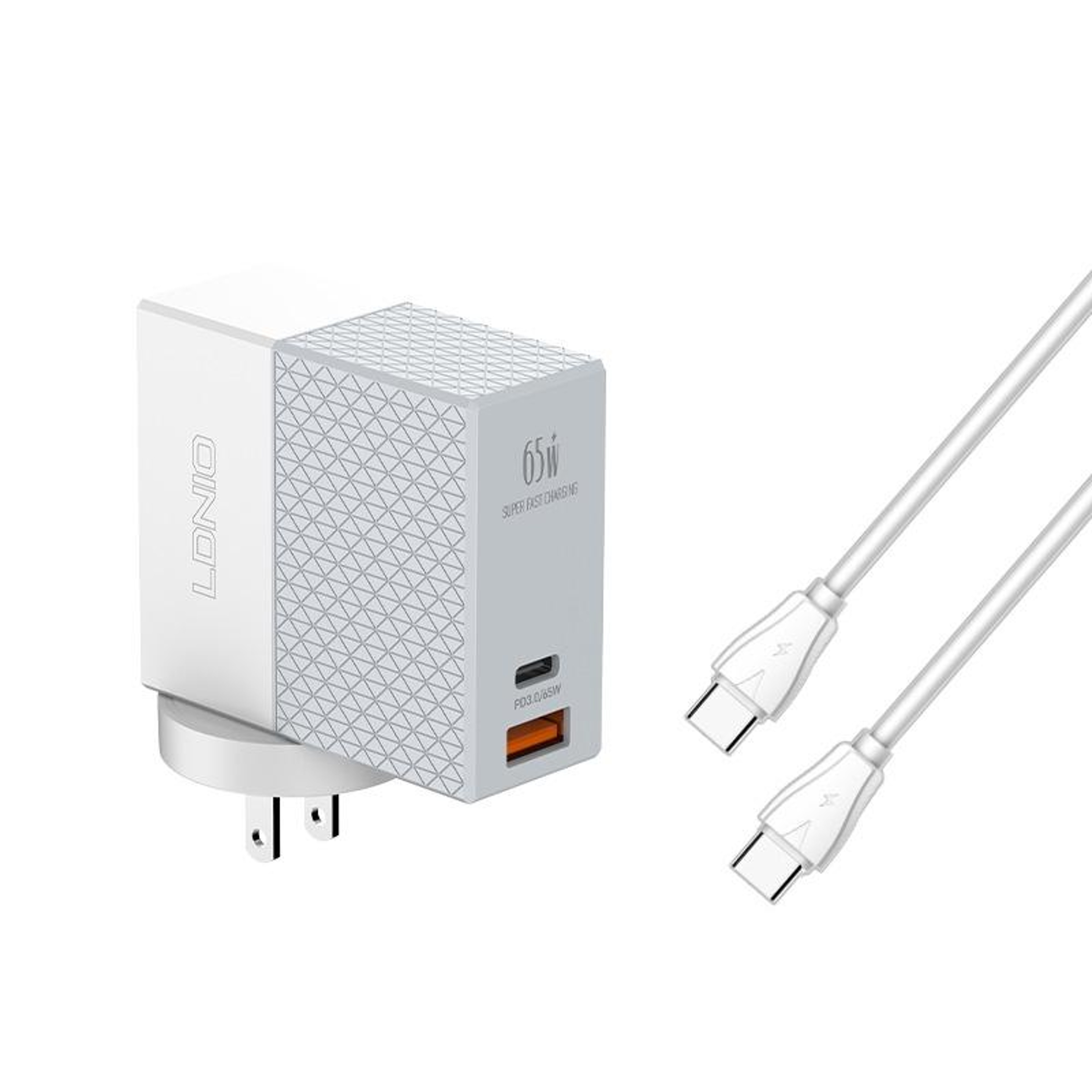 LDNIO 65W USB C Charger PD 30 Fast Wall Travel Charger With USB C Cable US Plug 11
