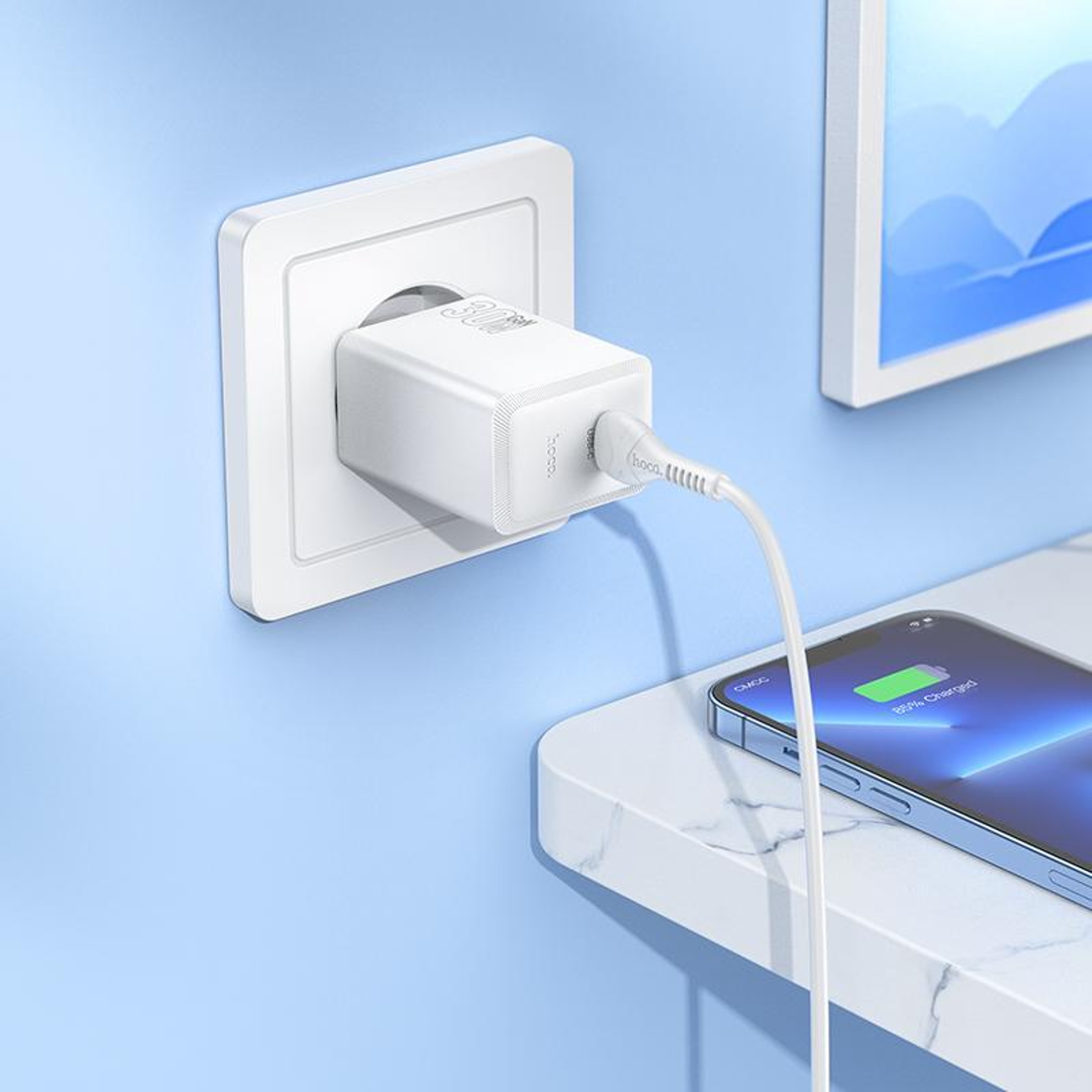 hoco N70 30W USB C Charger with Type C to Lightning Cable PD Fast Wall Charger 1m – view 6