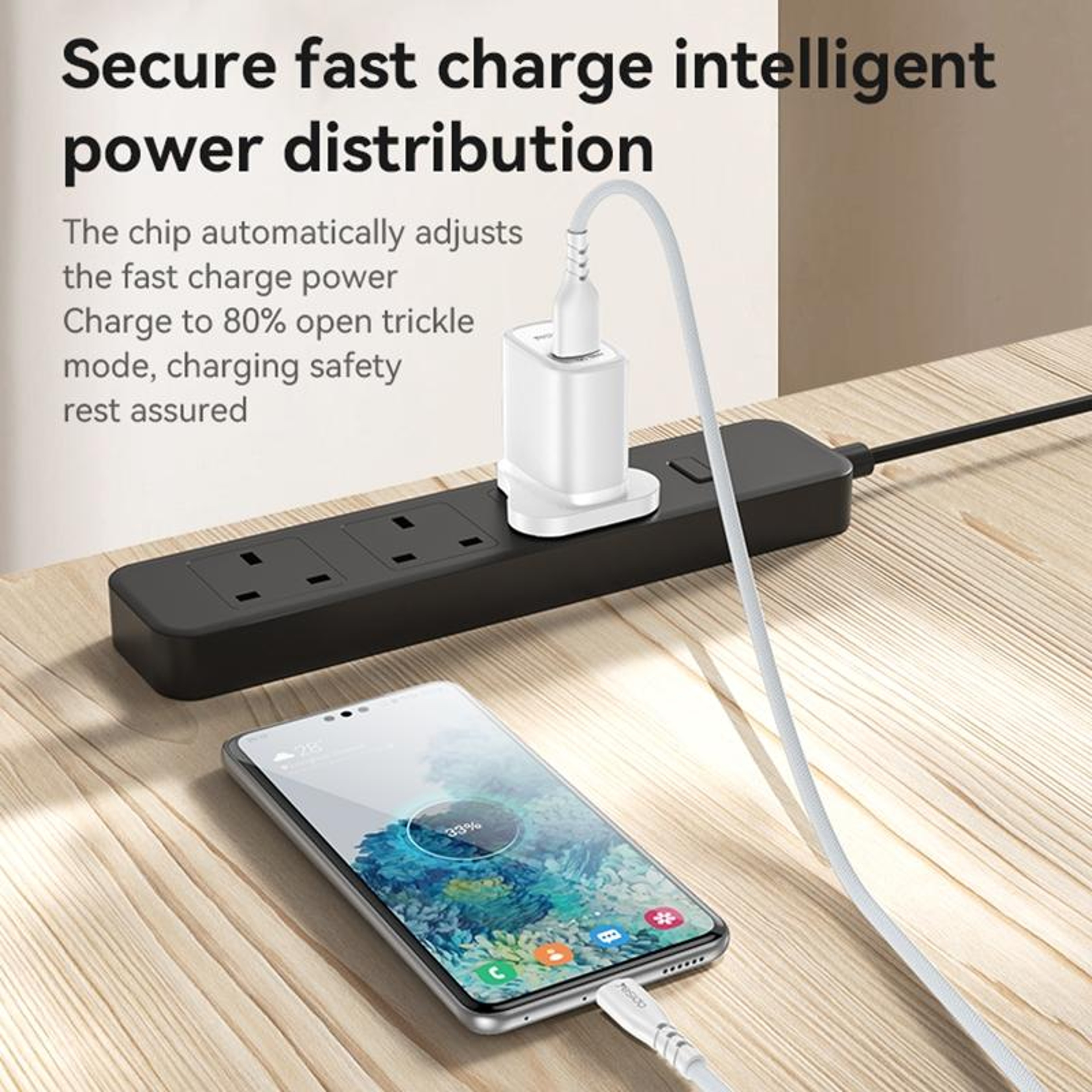 Yesido YC85C 18W Fast Charger With USB C Charger Cable  Fast Charging Adapter 4