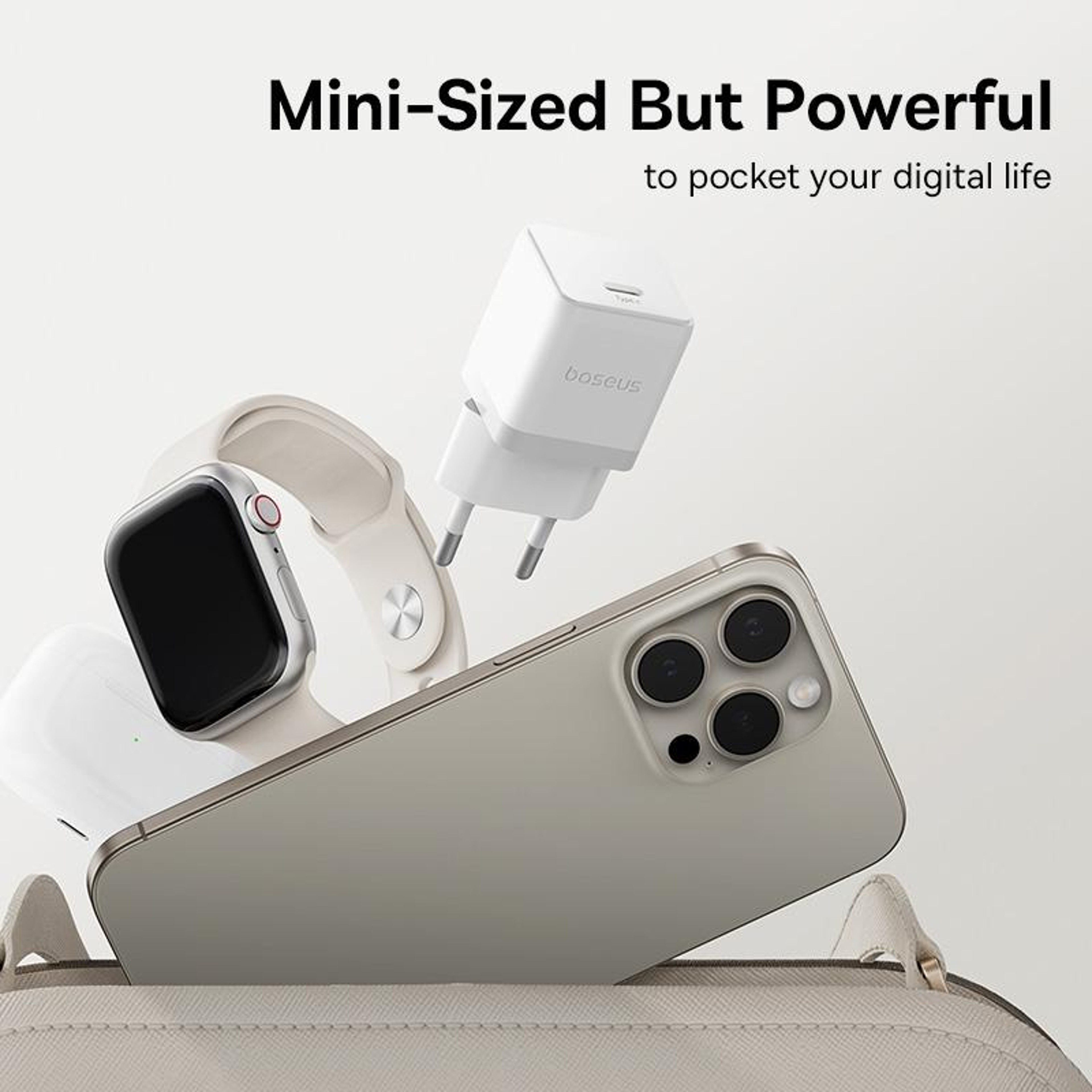 Baseus 30W USB C Fast Charger with 1m Type C Cable Compact PD Charger Adapter – view 3