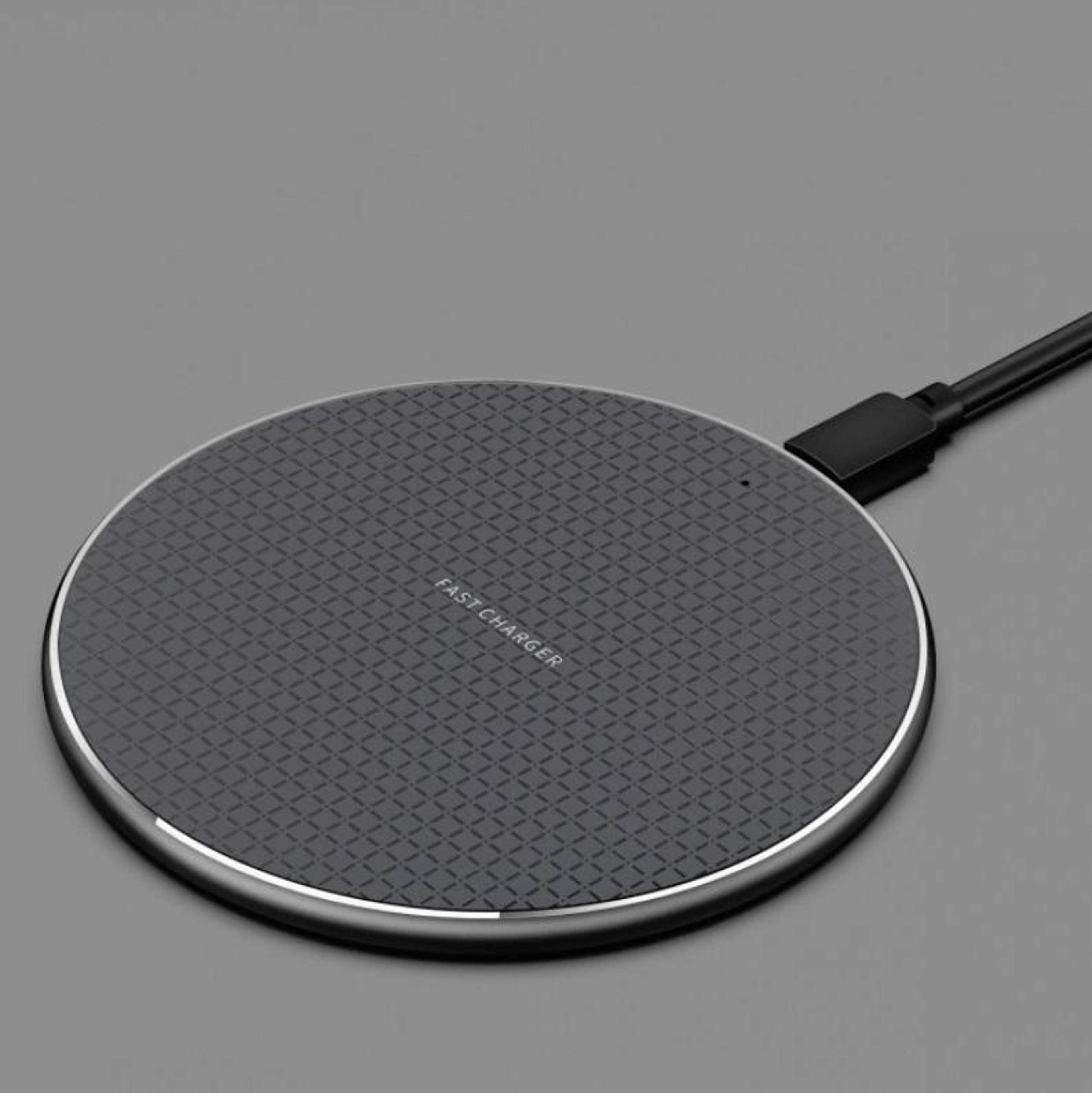 K8 15W Wireless Charger Aluminum Alloy Qi Fast Charging Pad With 1m Cable For IPhone  Android 1