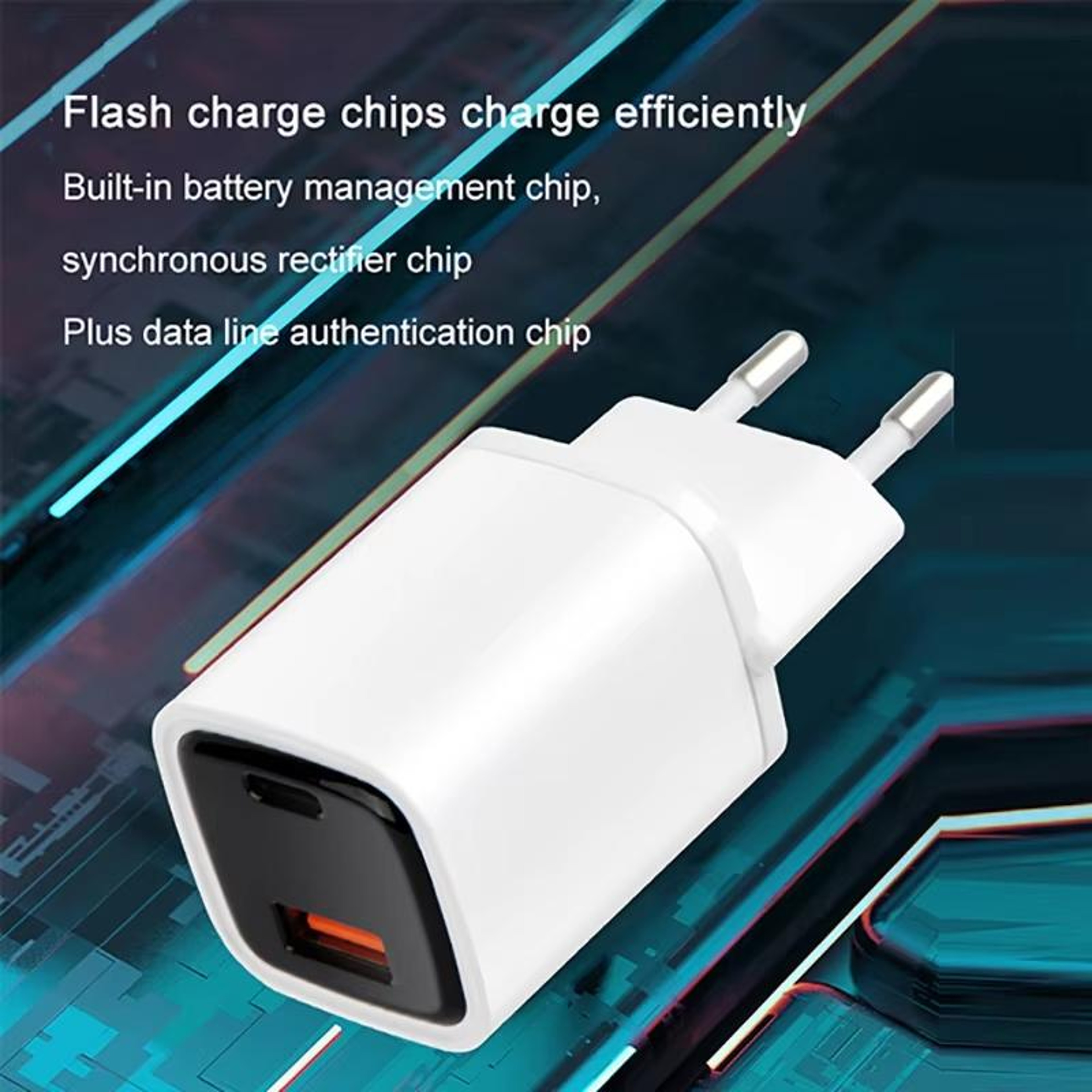 CYKE K02 30W USB C Charger PD Fast Charger Dual Port Wall Charger With Digital Display 7