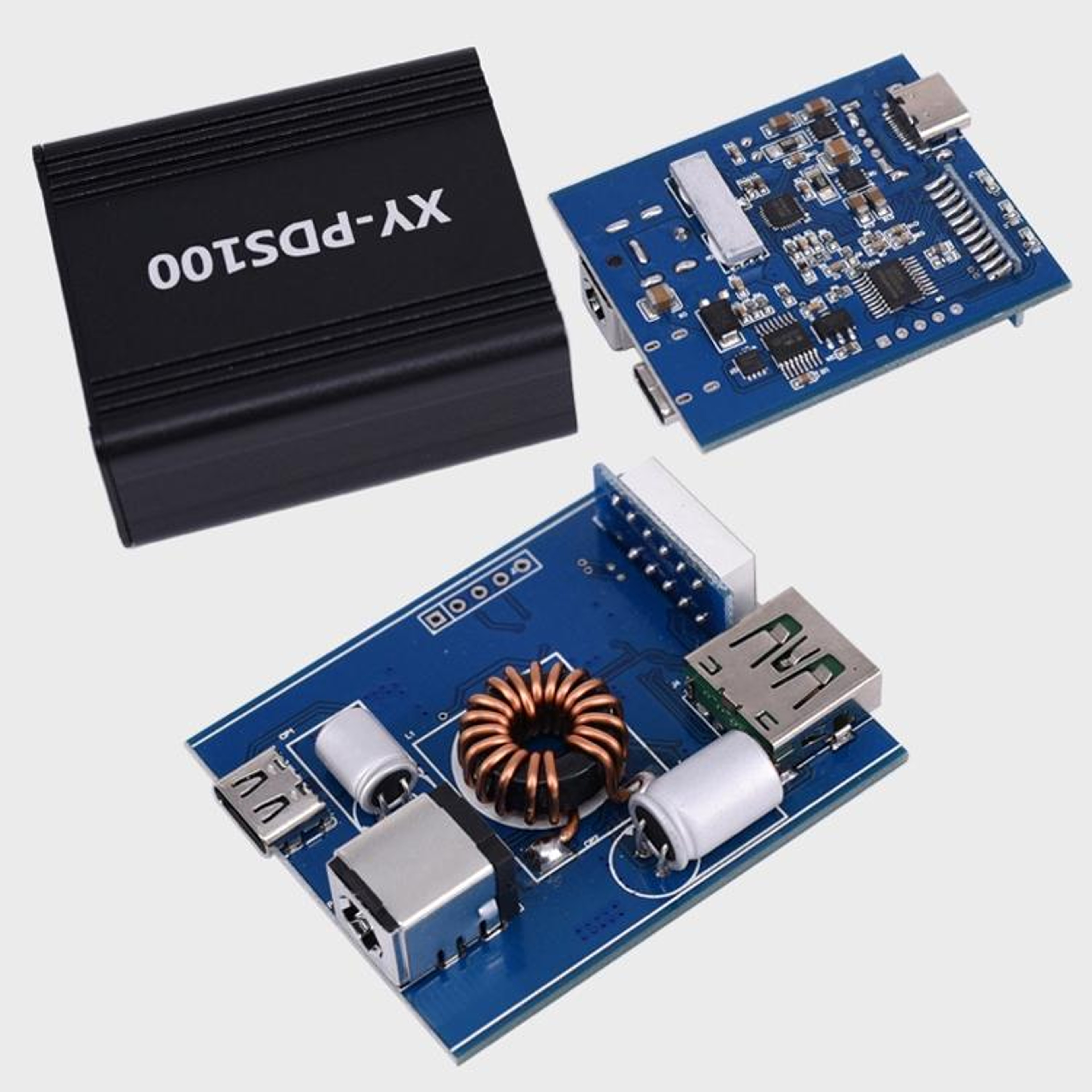 100W USB-C Charger Module PD3.0 QC4.0 DC 12V-28V Step Down Fast Charging Board – view 7