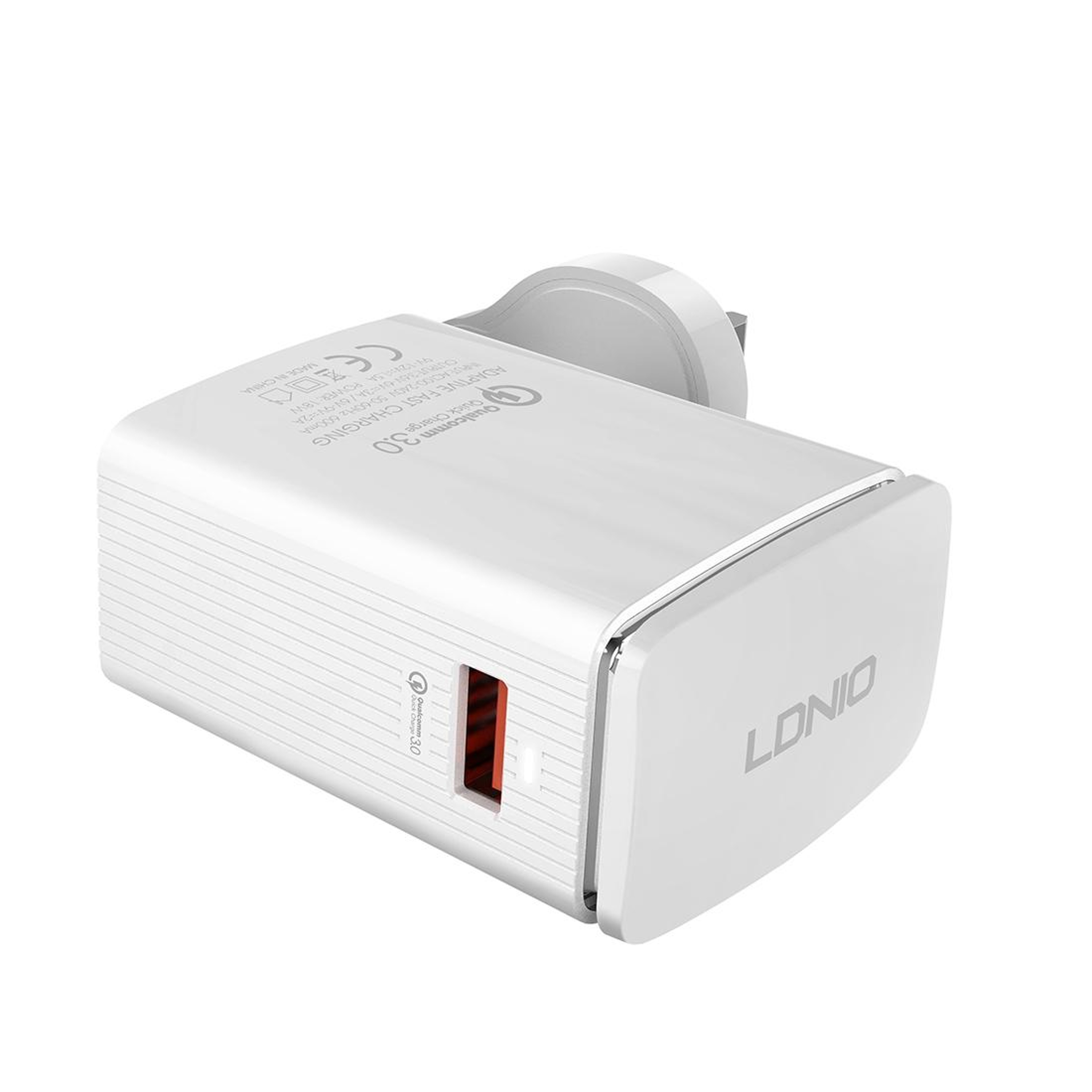 LDNIO A1301Q 18W QC30 Fast Charger USB Travel Charger With Micro USB Cable For Phones  Tablets 1