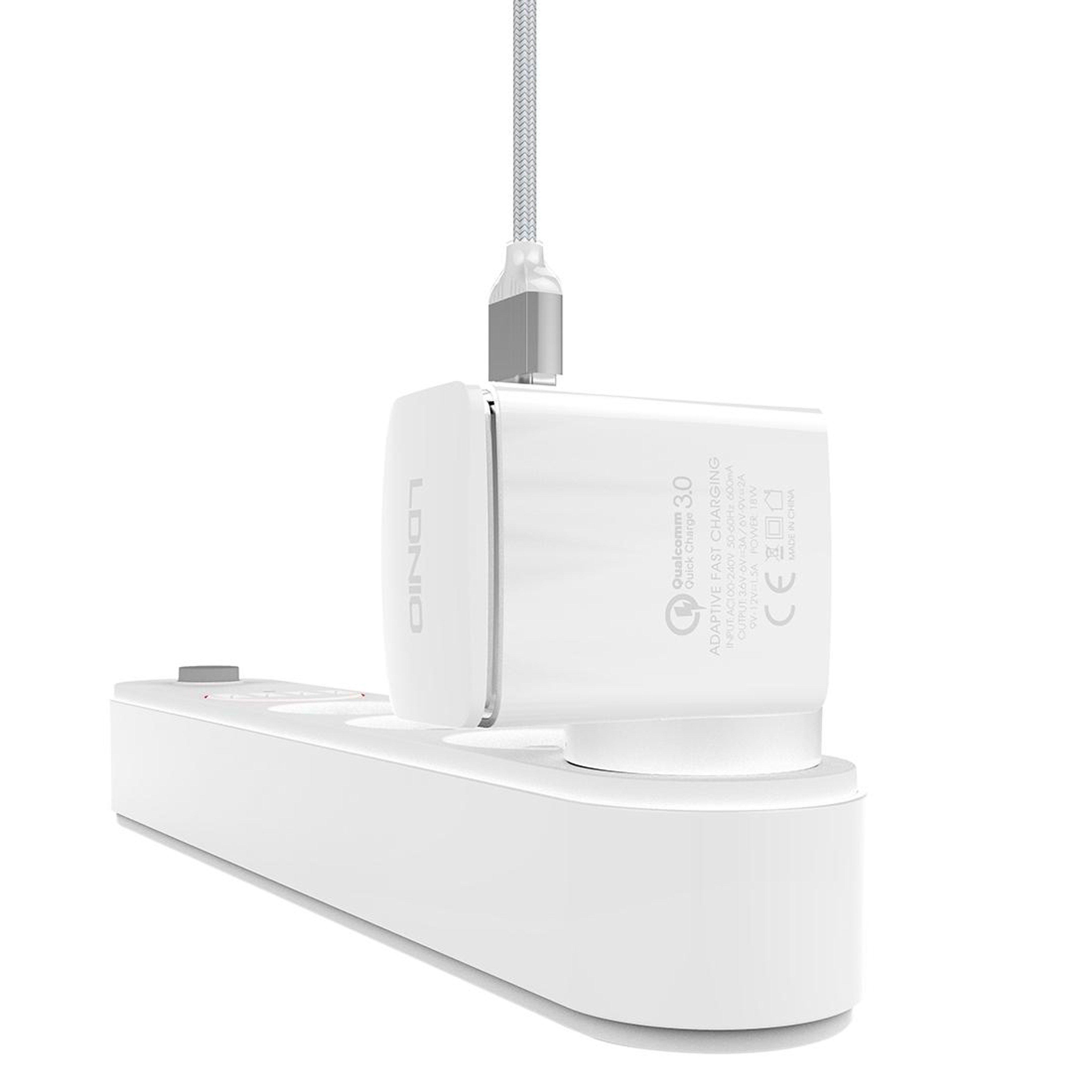 LDNIO A1301Q 18W QC30 Fast Charger USB Travel Charger With Micro USB Cable For Phones  Tablets 4