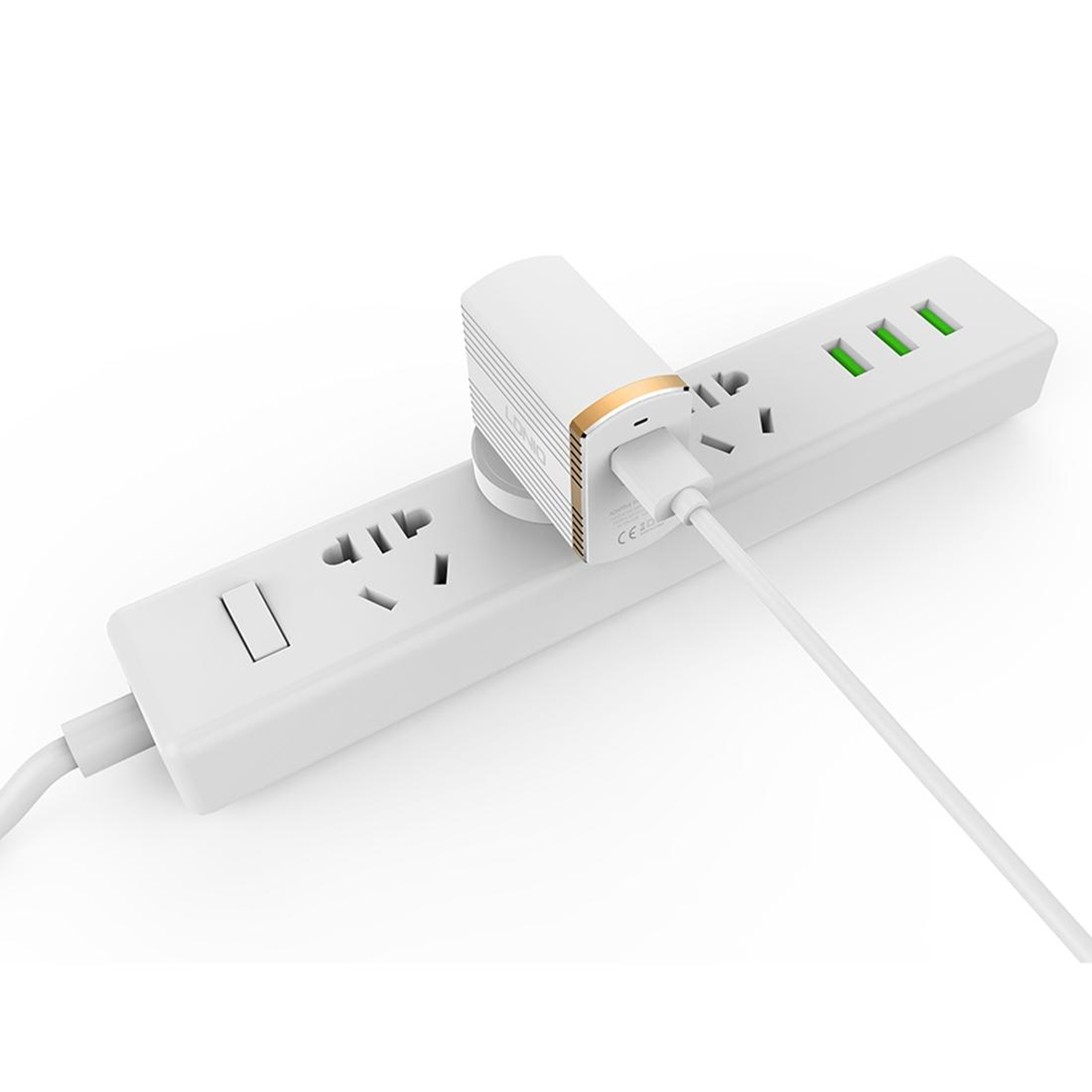 LDNIO A1302Q 18W QC30 USB Fast Travel Charger With Lightning Cable US Plug 7