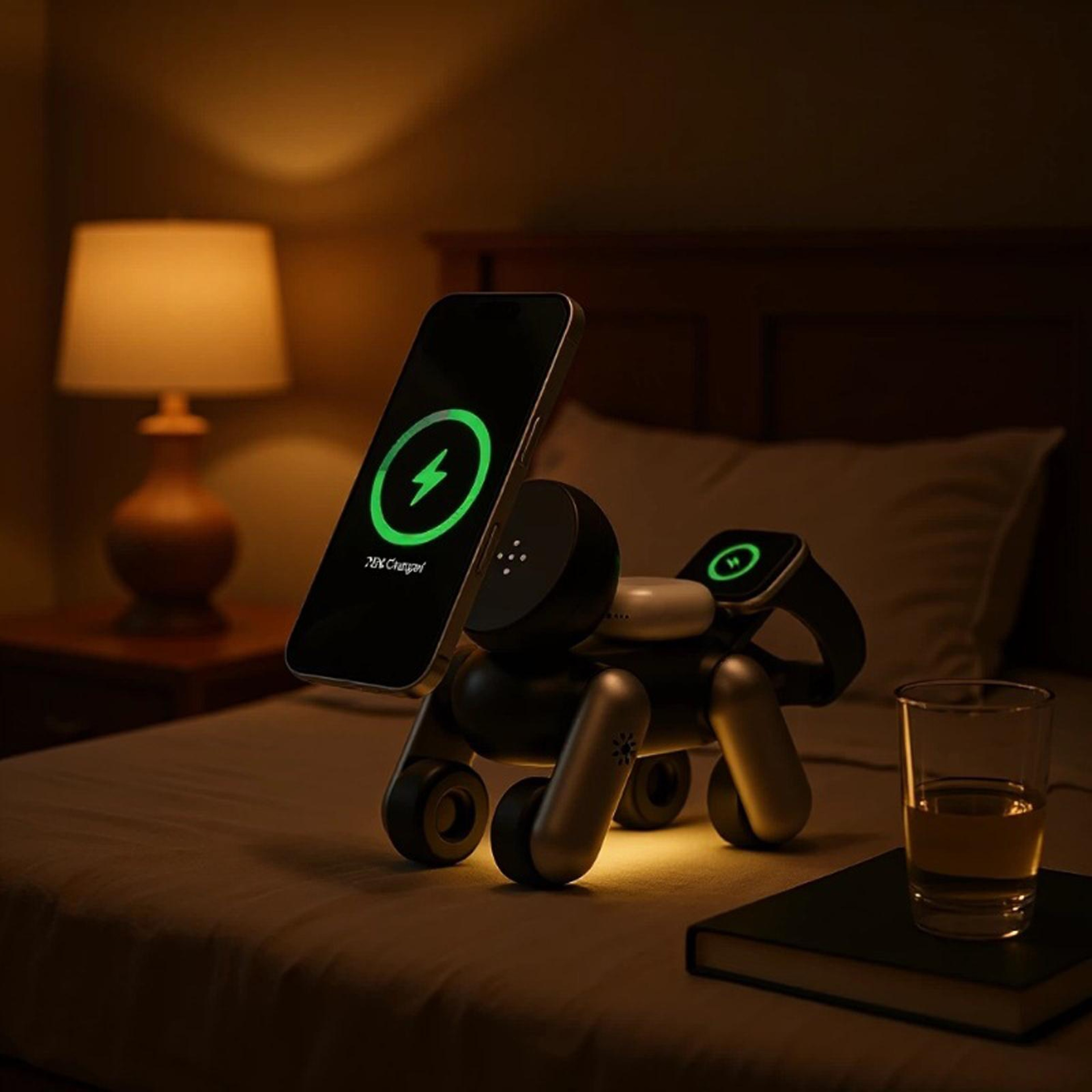 Puppy 3 in 1 Wireless Charger Magnetic Charging Station for iPhone Apple Watch AirPods – view 9