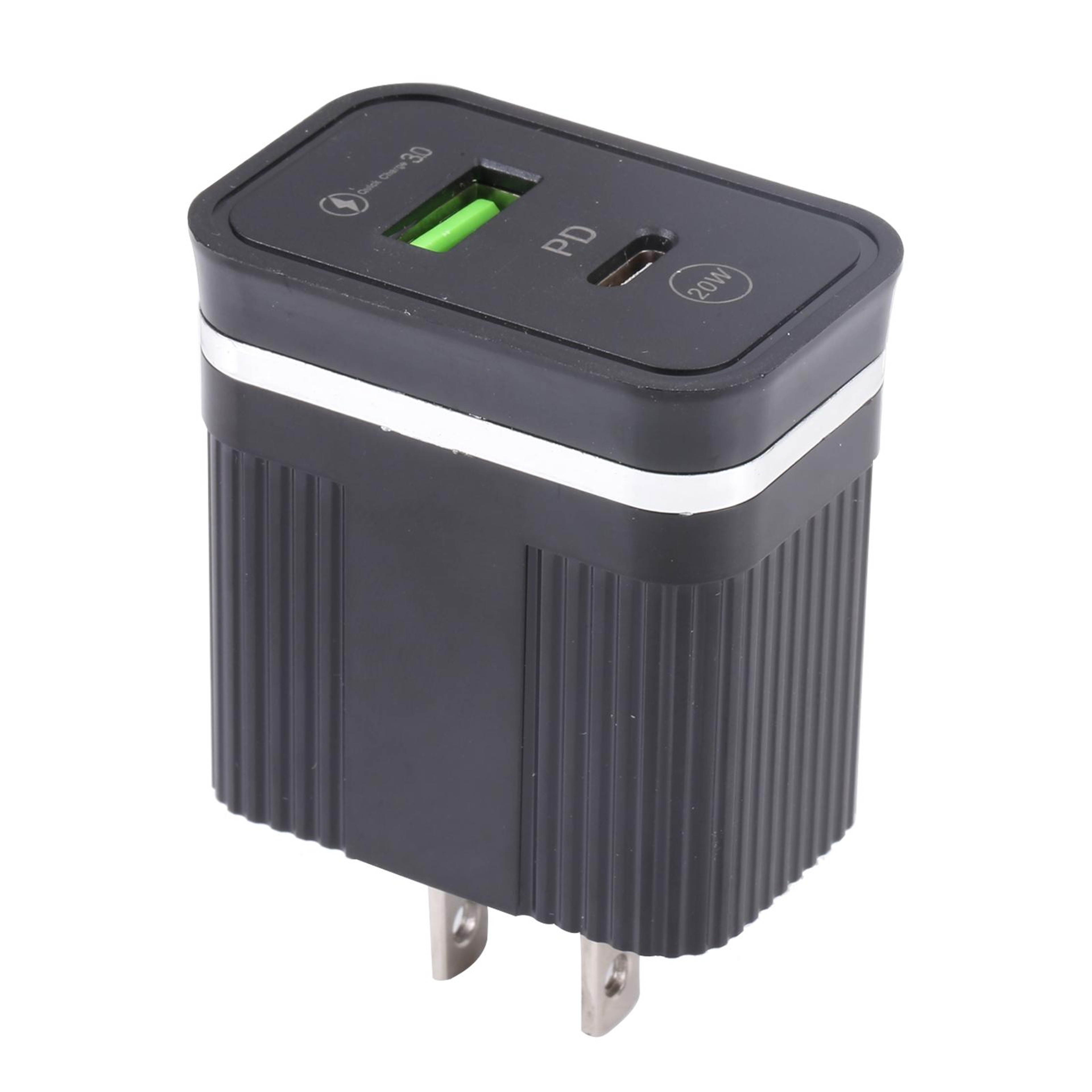 46A2C2 20W PD Charger Dual Port USB C Wall Charger With QC30 Fast Charging US Plug 4