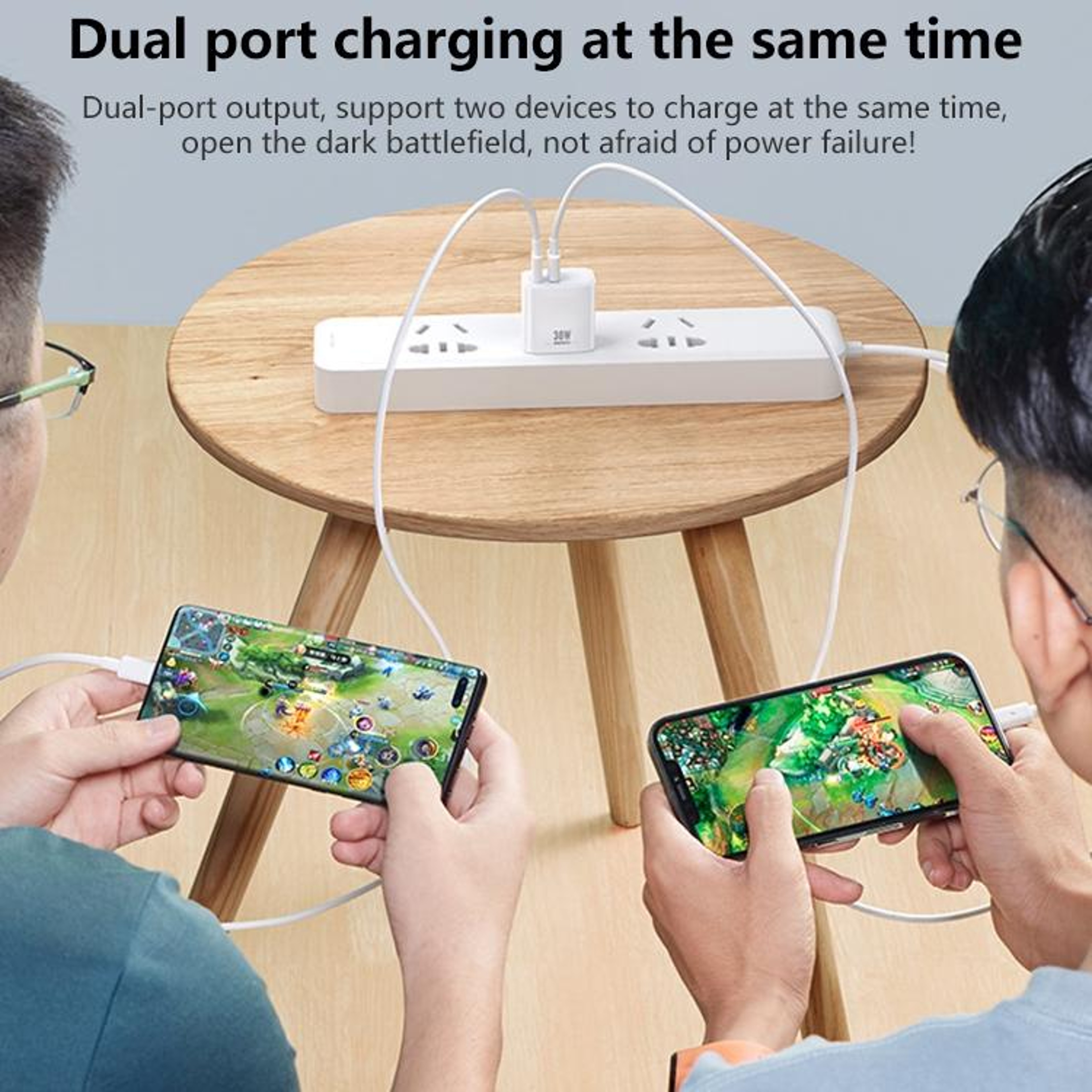 REMAX RPU82 30W USBC Charger PD Fast Dual Port Wall Charger With USB And Type C US Plug 4