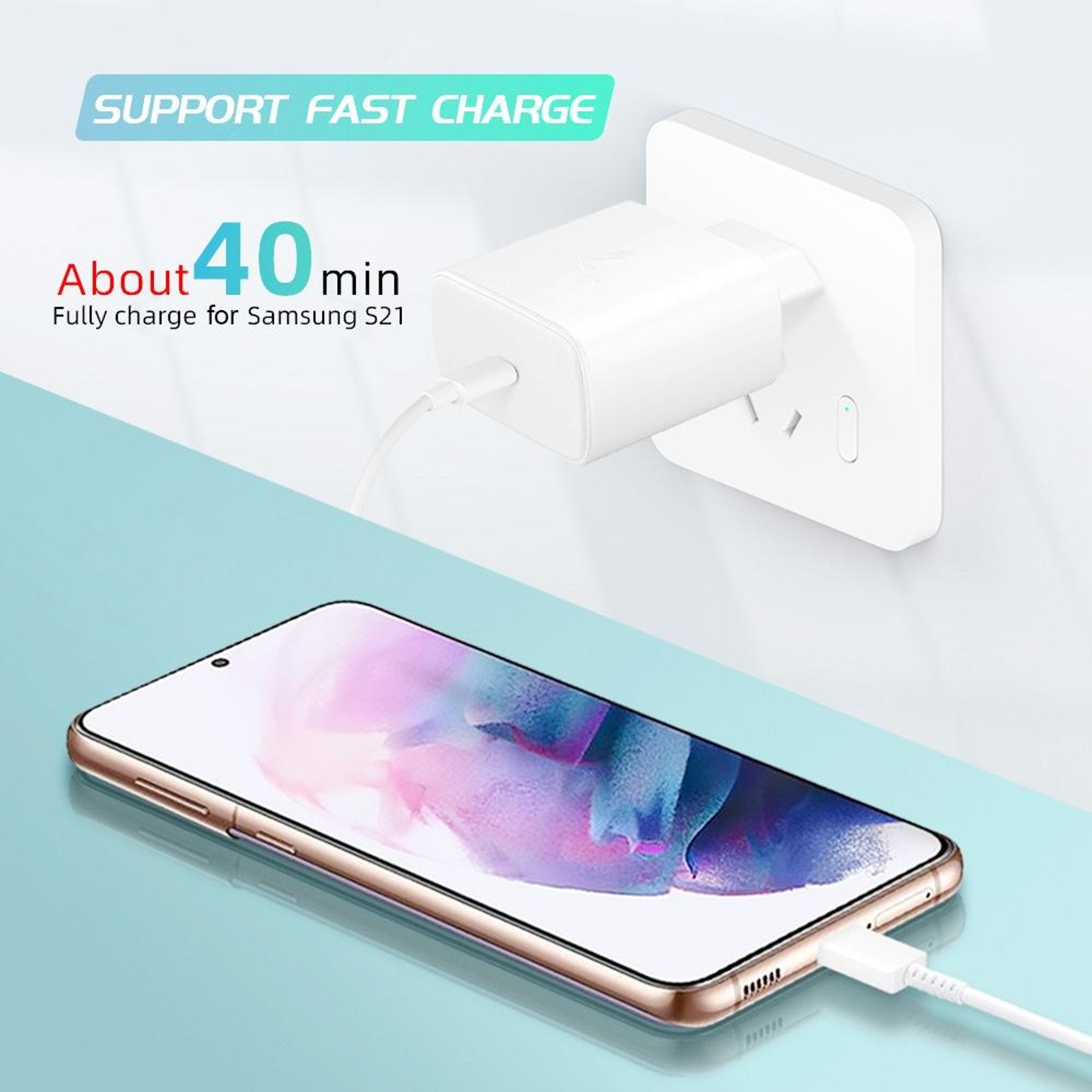 M135 45W USB C Charger PD PPS Fast Charger Type C Wall Adapter For Samsung US Plug 5