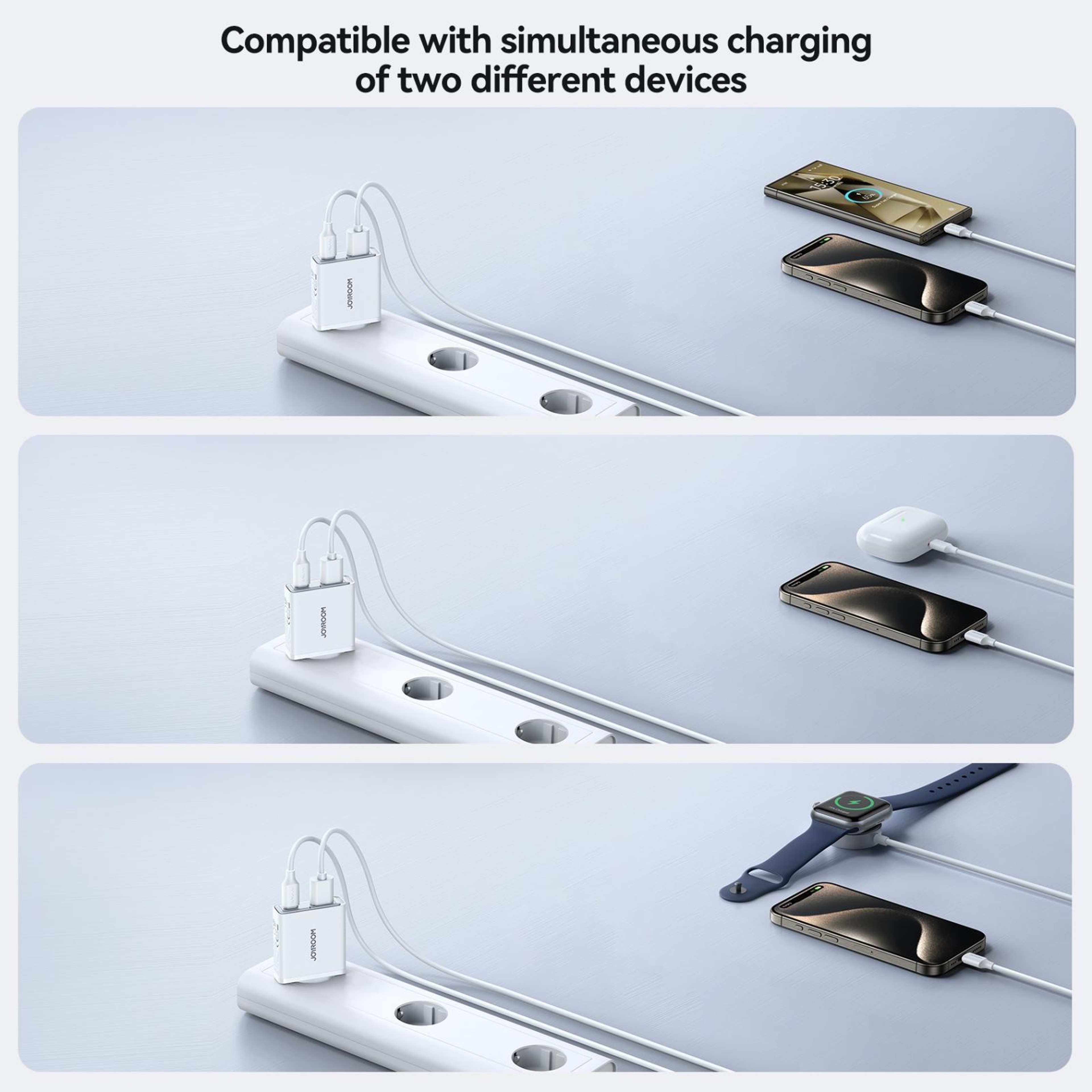 JOYROOM JRTCF14 20W USB C Charger Dual Port Fast Wall Charger 5