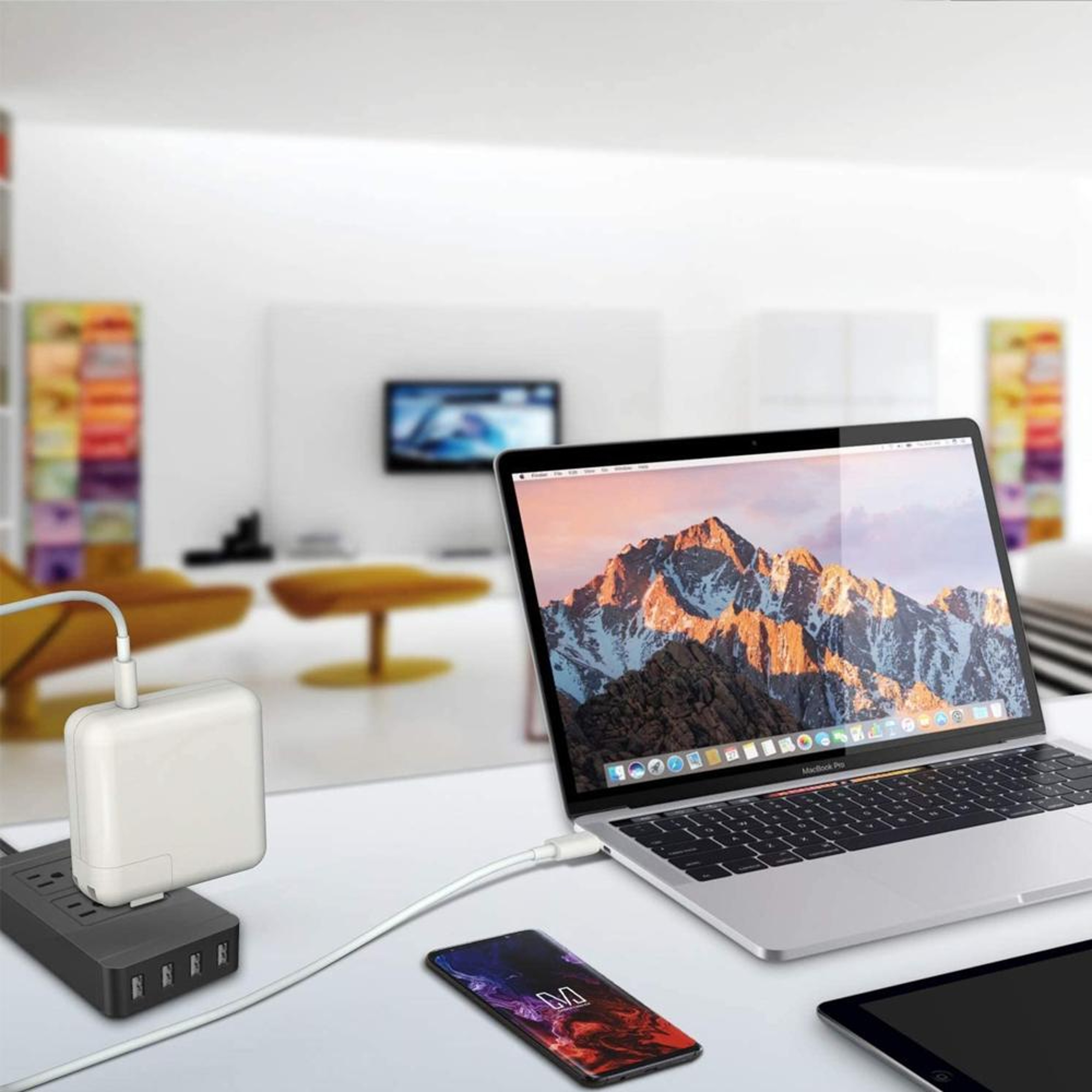 96W USBC Charger With 2M 100W USBC Fast Charging Cable For MacBook Pro And USBC Laptops 2
