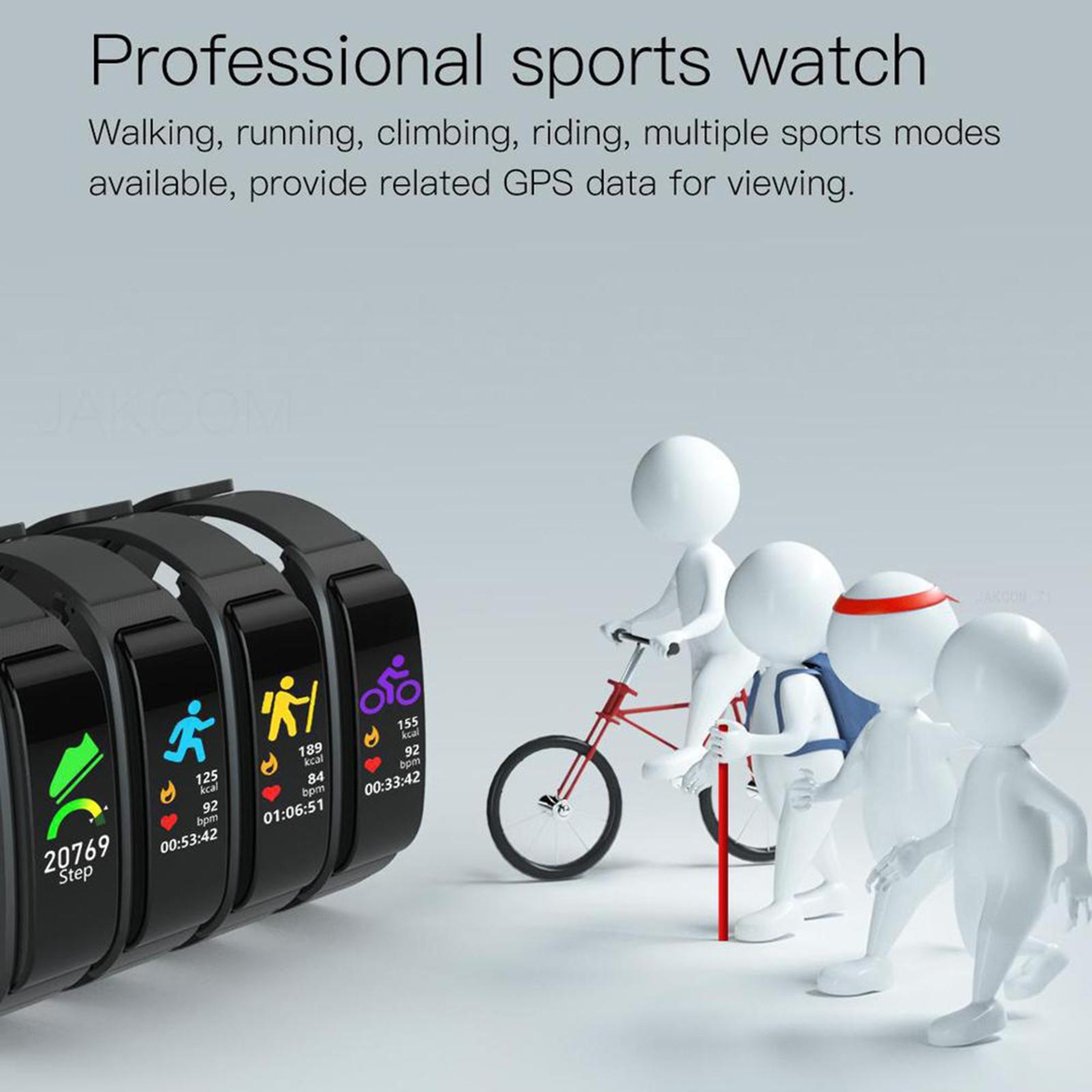 JAKCOM F2 Bluetooth Earphone Smartwatch with NFC Bluetooth Calling Health Fitness Tracker – view 5