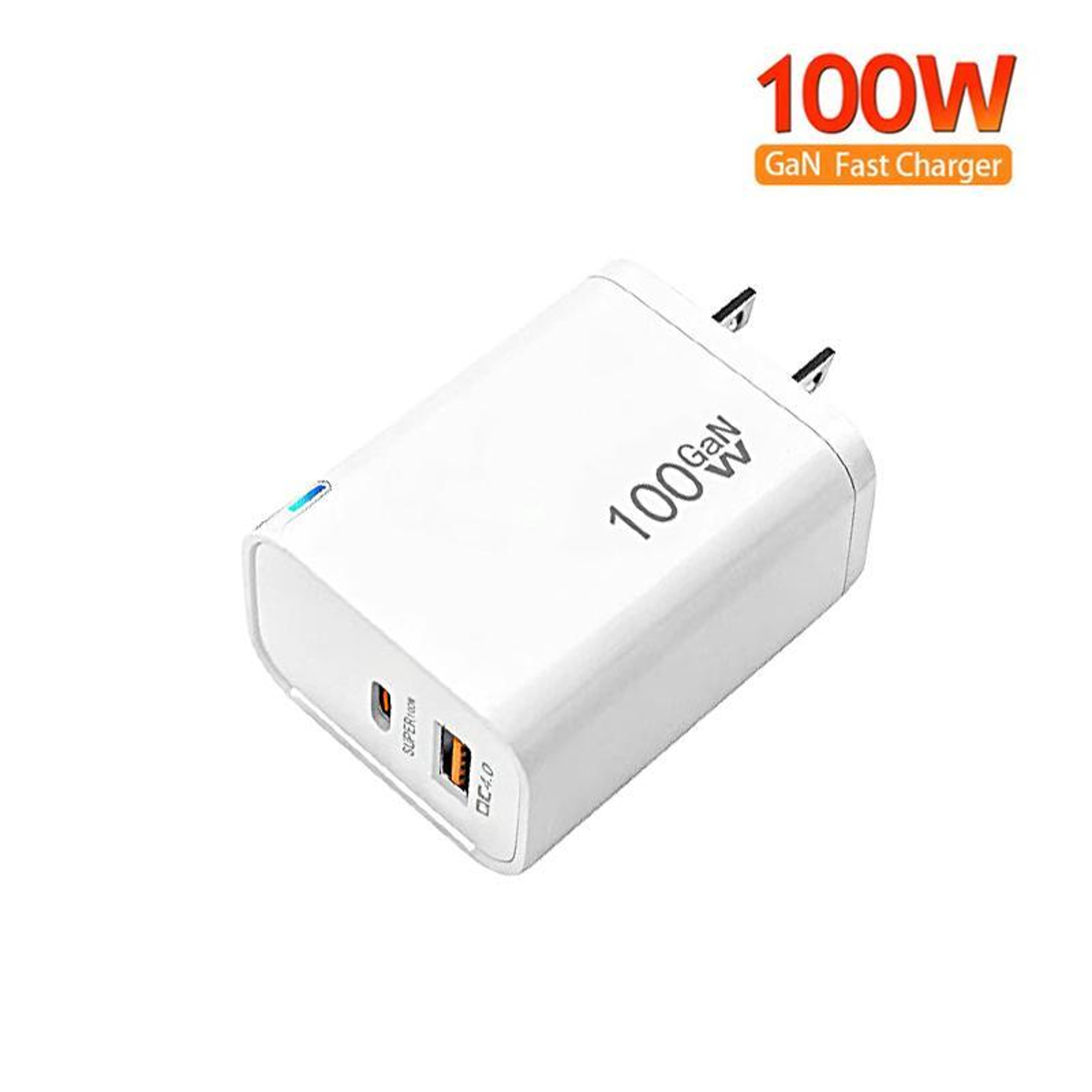 PD47 100W GaN Charger USB C Fast Charger With QC30 USB Port And 60W USB C Cable US Plug 2