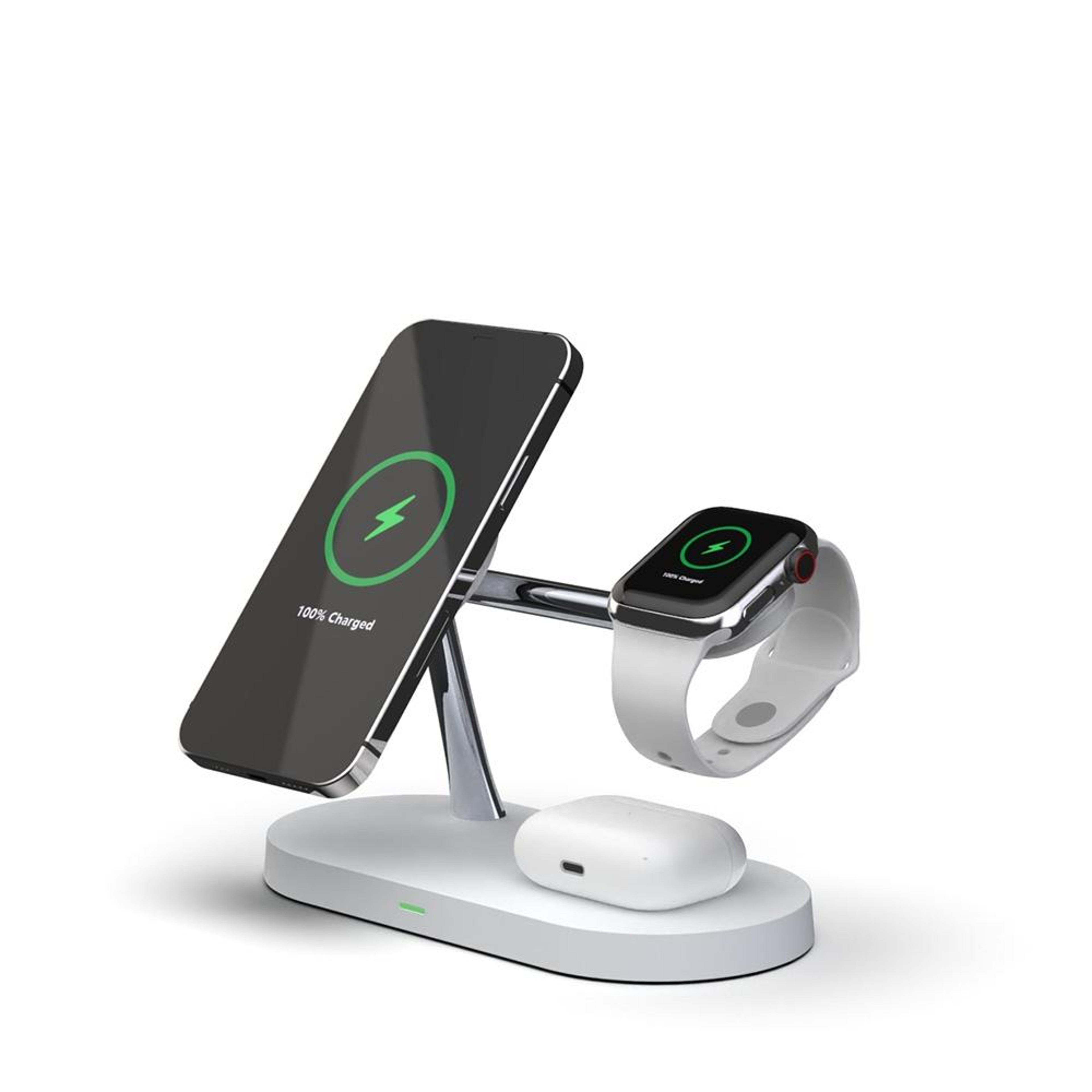 T268 5 in 1 Wireless Charging Station 15W Magnetic Wireless Charger for iPhone Apple Watch and AirPods – view 2