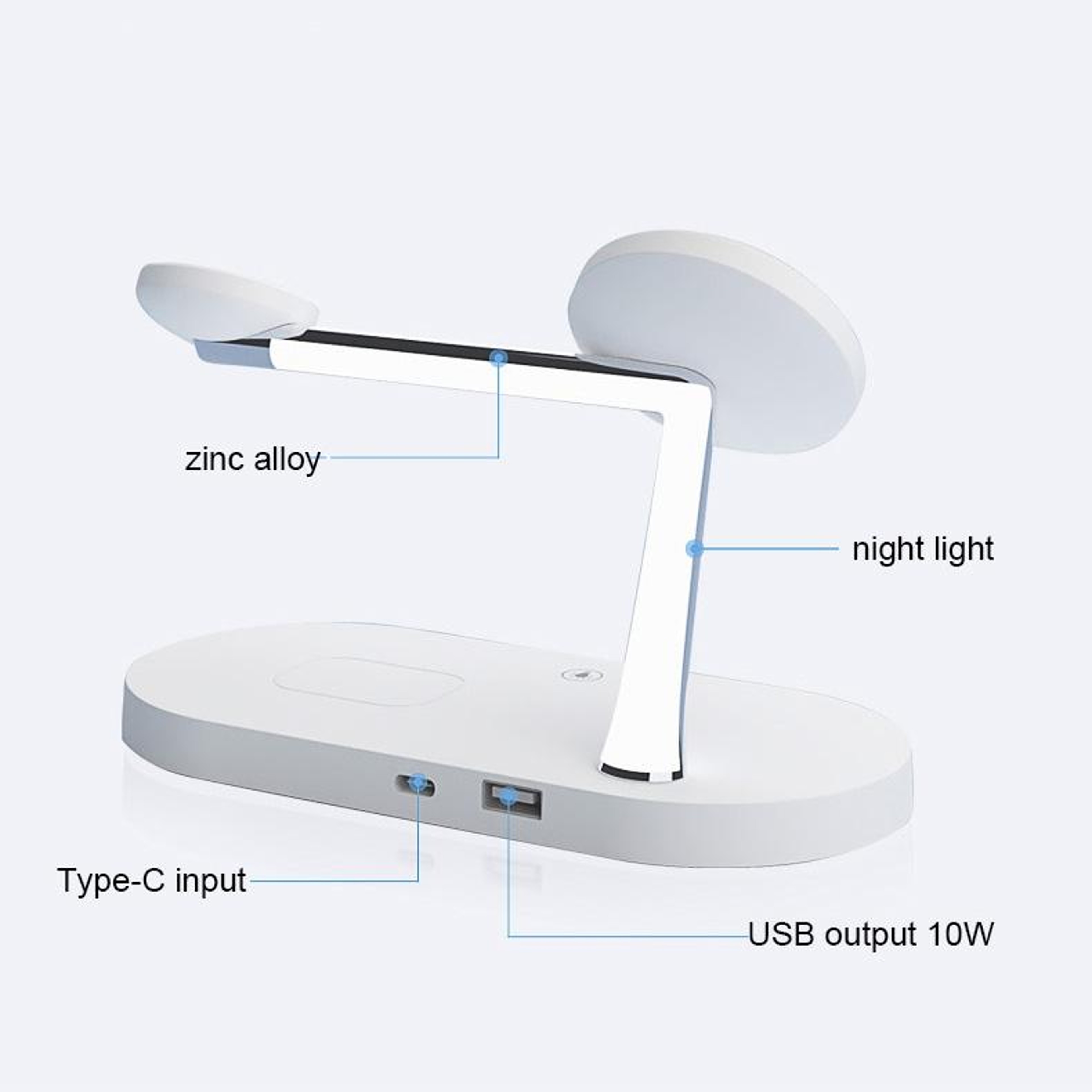 T268 5 in 1 Wireless Charging Station 15W Magnetic Wireless Charger for iPhone Apple Watch and AirPods – view 9