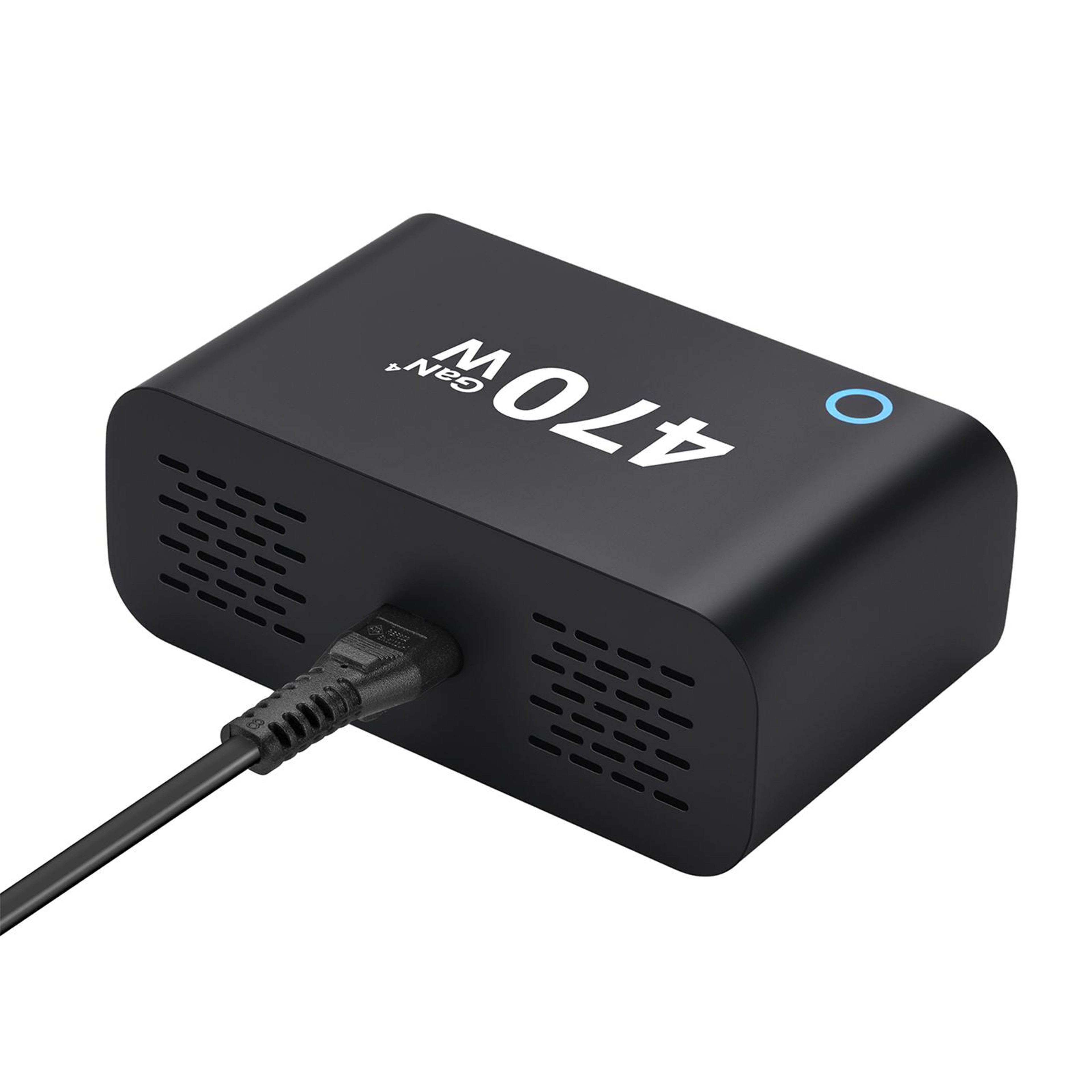YMX 470W GaN Charger 6 Port USB C Charger With Smart LCD Display Fast Charging Station 3