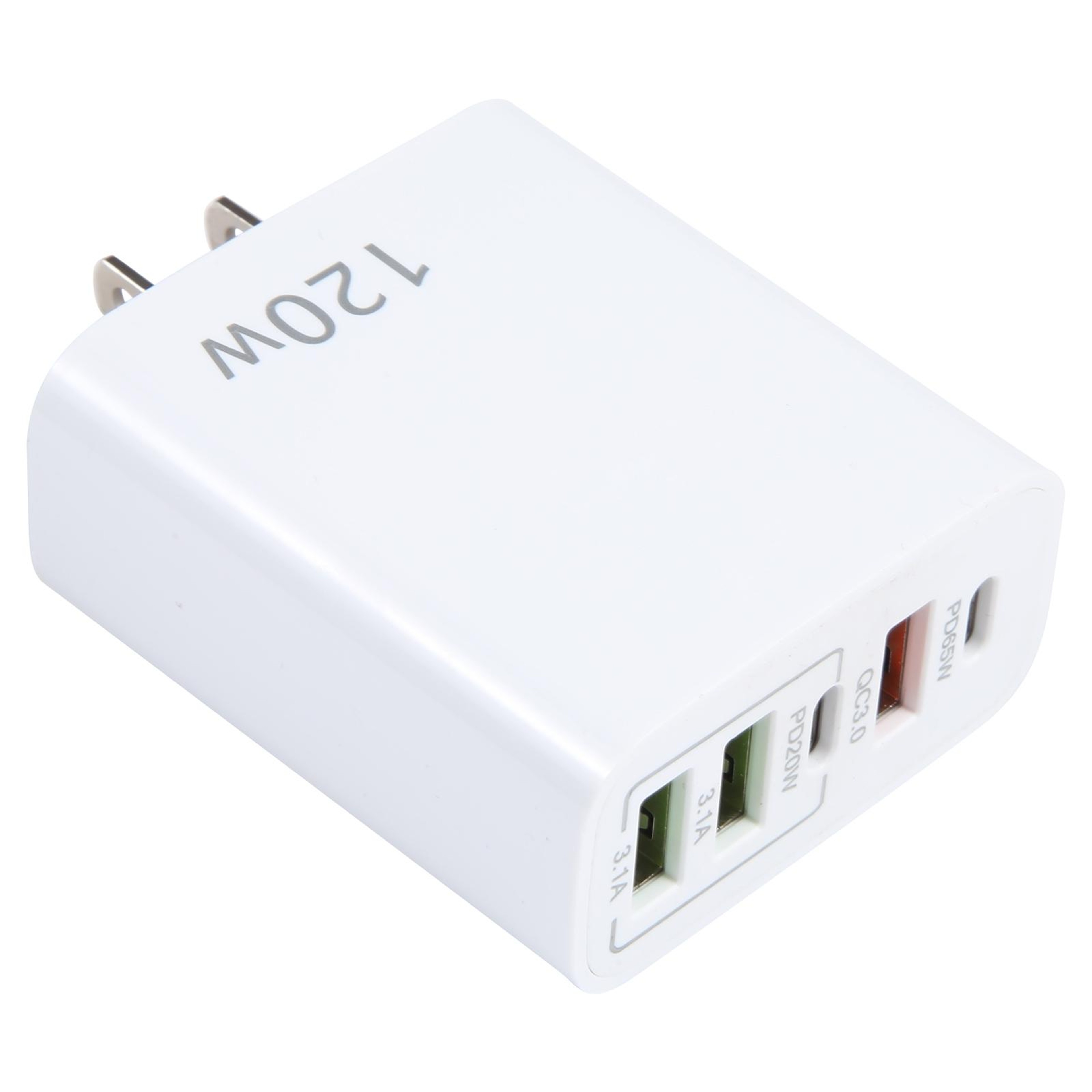 120W USB C Charger 5 Port Fast Charging Station With Dual PD Type C And USB Ports US Plug 4