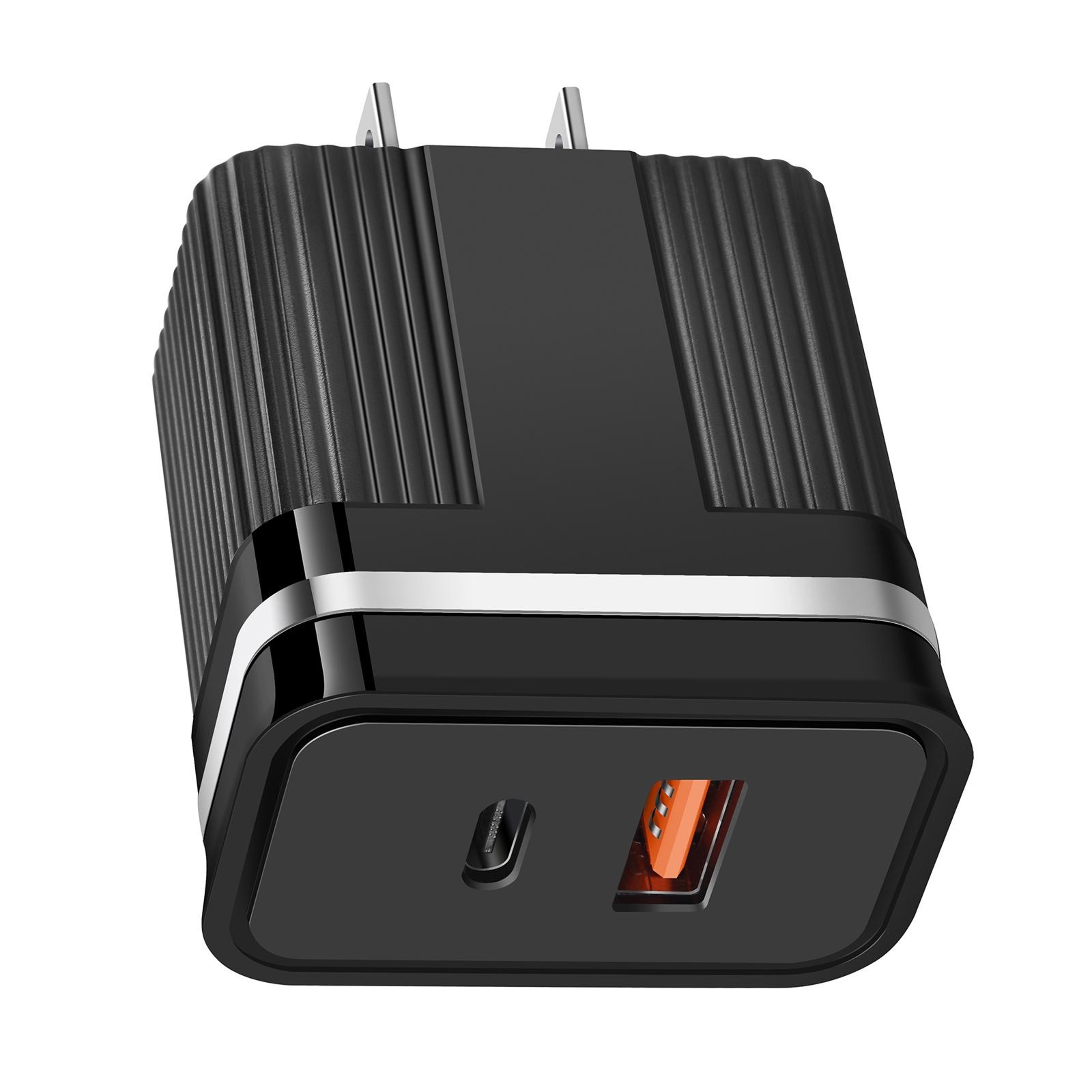 RSY USBC Wall Charger Dual Port Fast Charging Travel Charger With USB And Type C US Plug 1