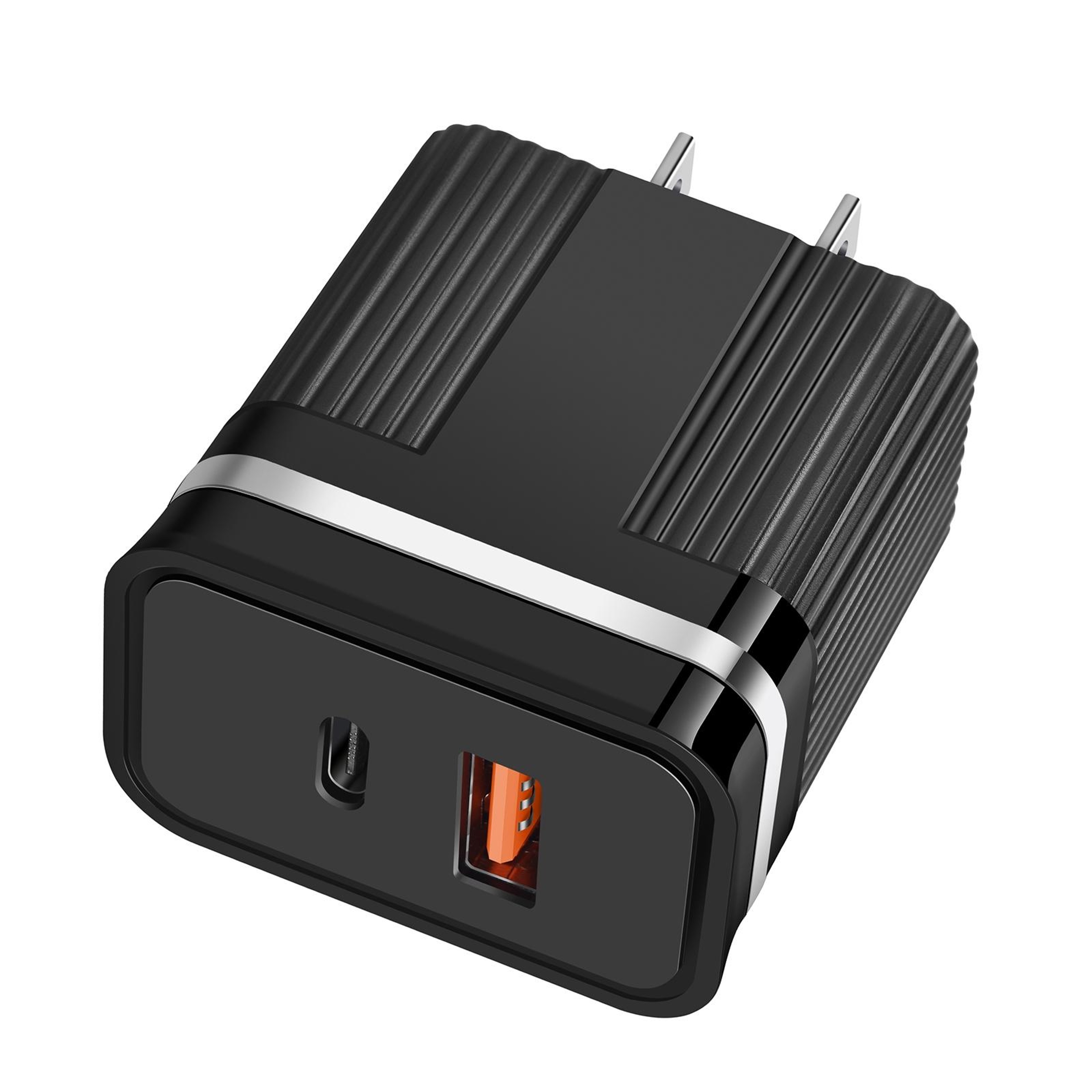 RSY USBC Wall Charger Dual Port Fast Charging Travel Charger With USB And Type C US Plug 5