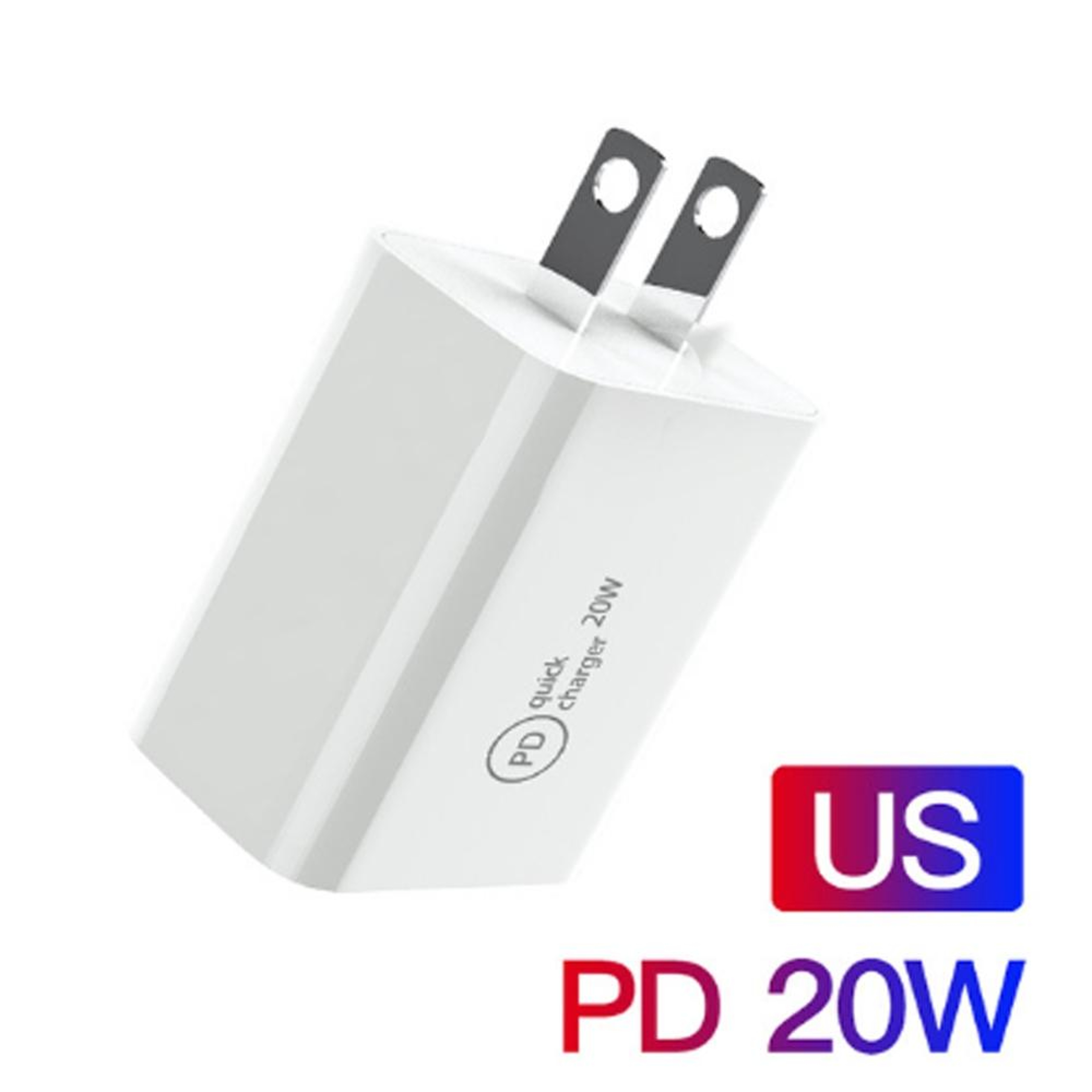 20W USB C Charger PD Fast Charger Compact Type C Travel Wall Adapter US Plug 1