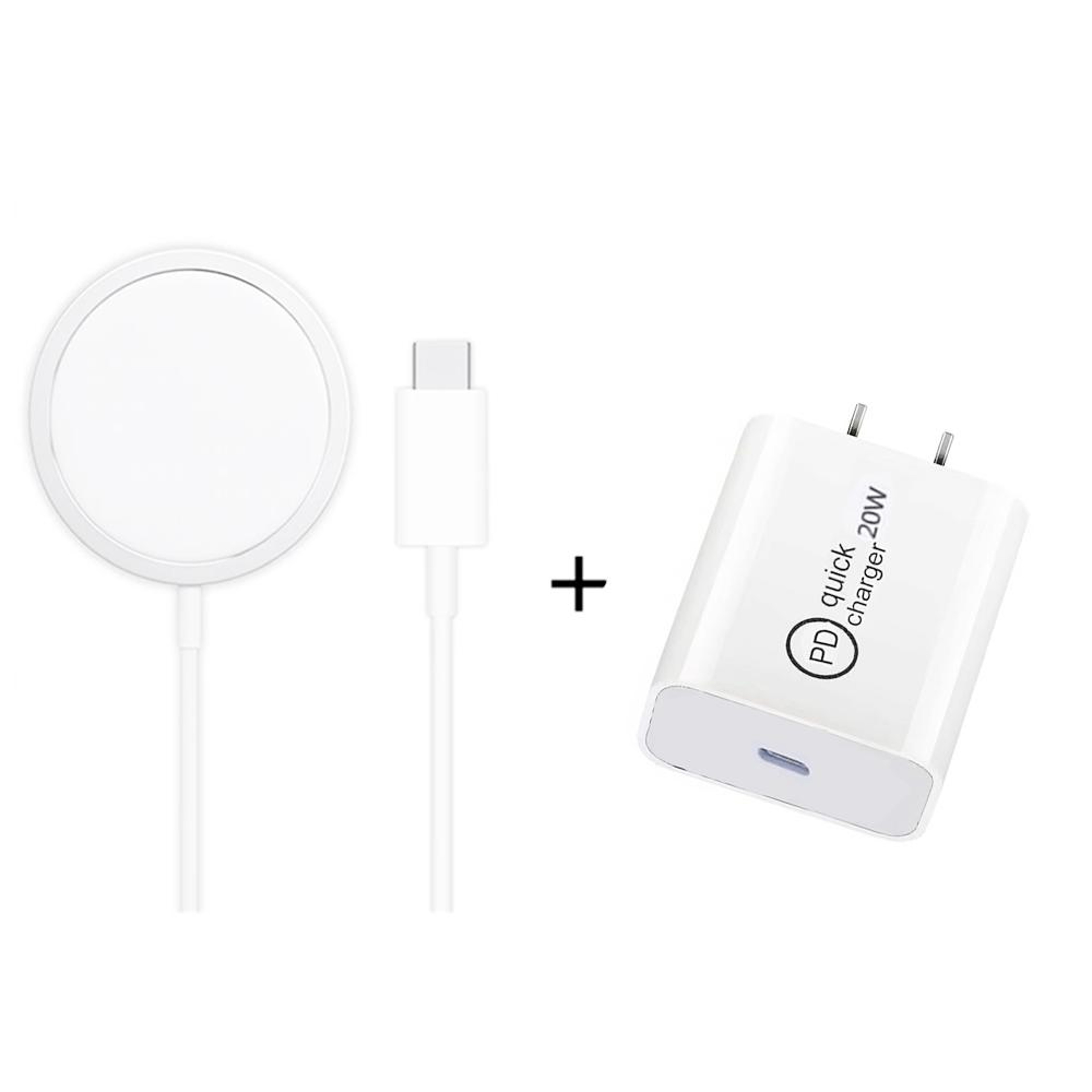 XJ31 Magnetic Wireless Charger With 20W USB C Charger 15W Fast Charging Travel Set For IPhone 0