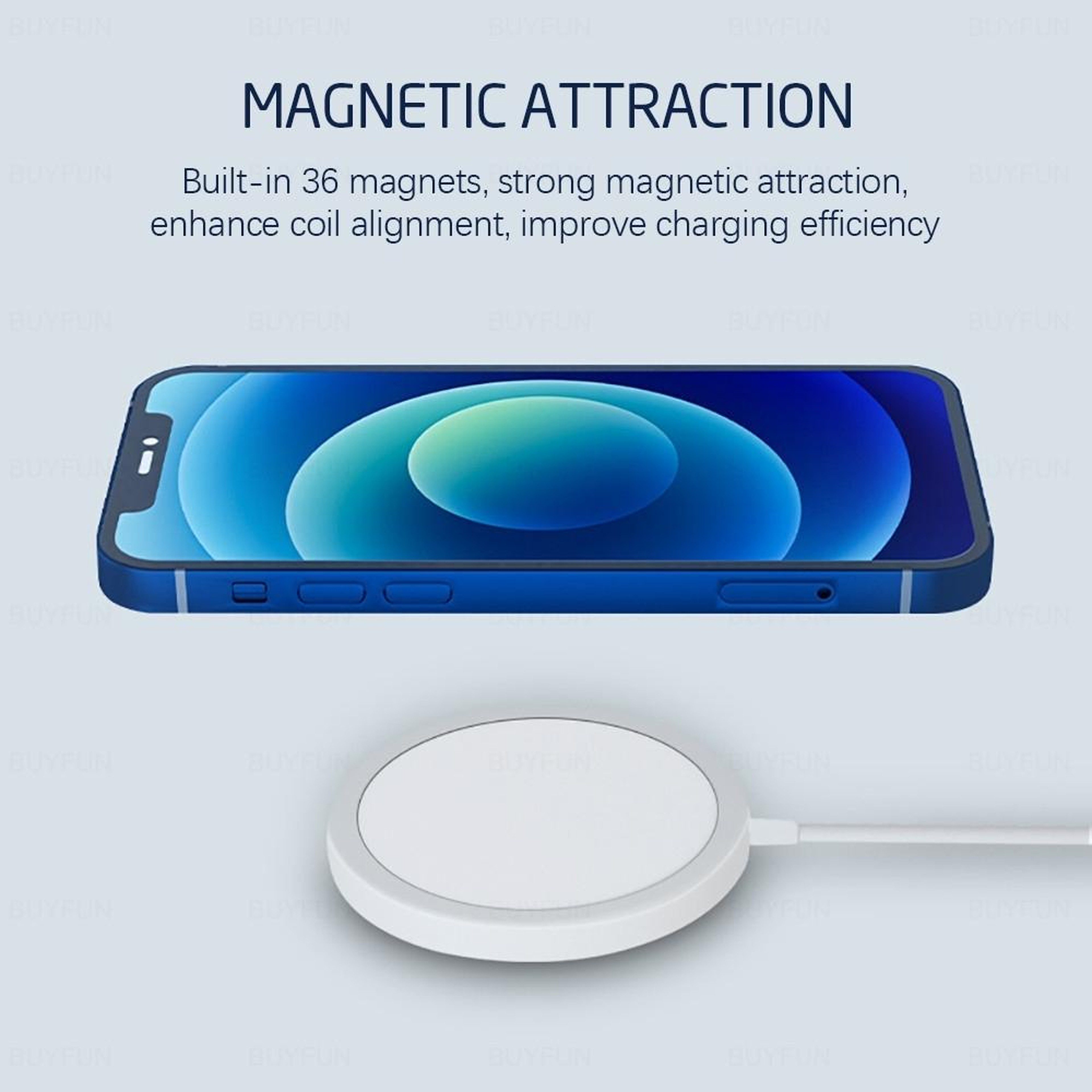 XJ31 Magnetic Wireless Charger With 20W USB C Charger 15W Fast Charging Travel Set For IPhone 3