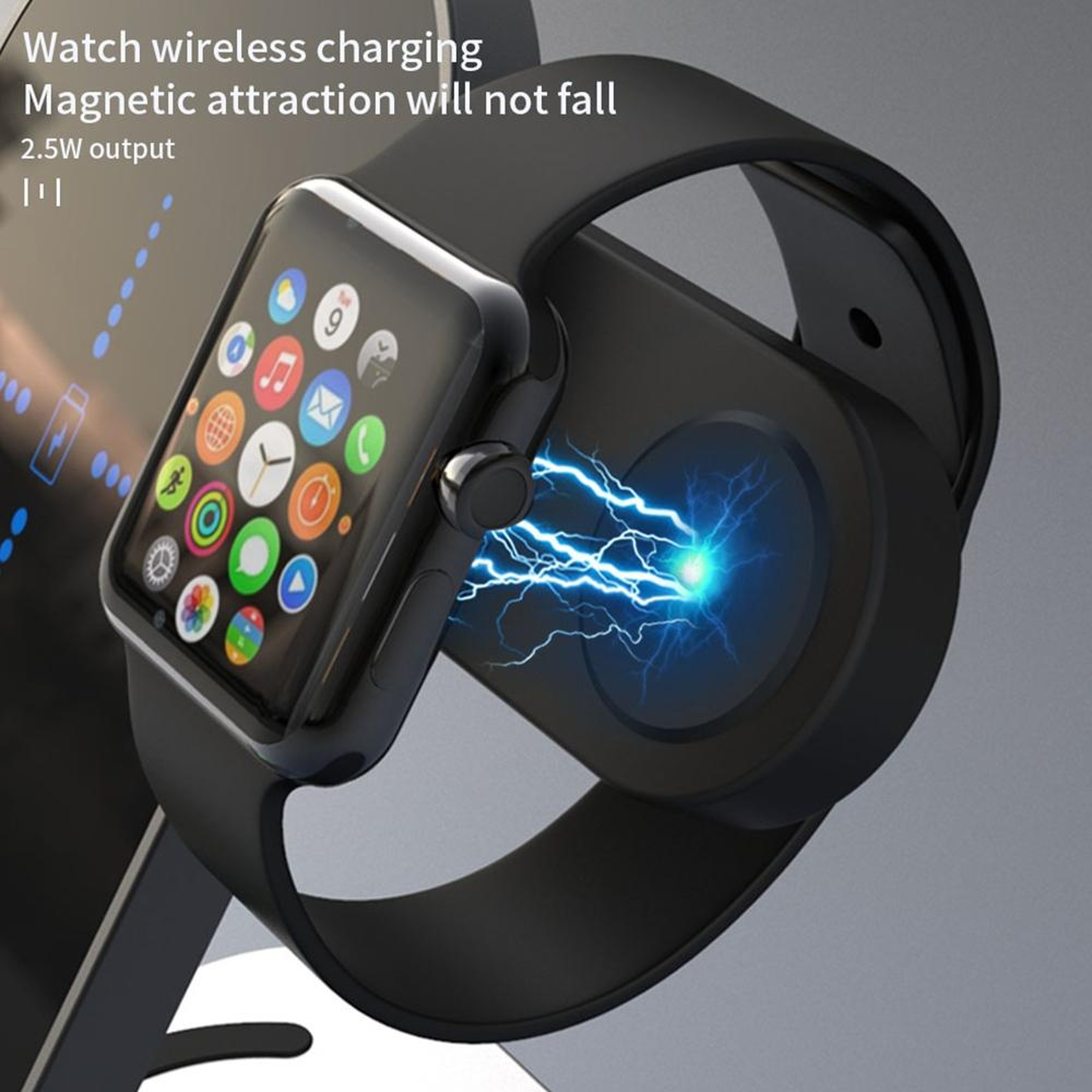 H35 6 In 1 MagSafe Wireless Charger 15W Magnetic Wireless Charging Station With Clock And Alarm 2