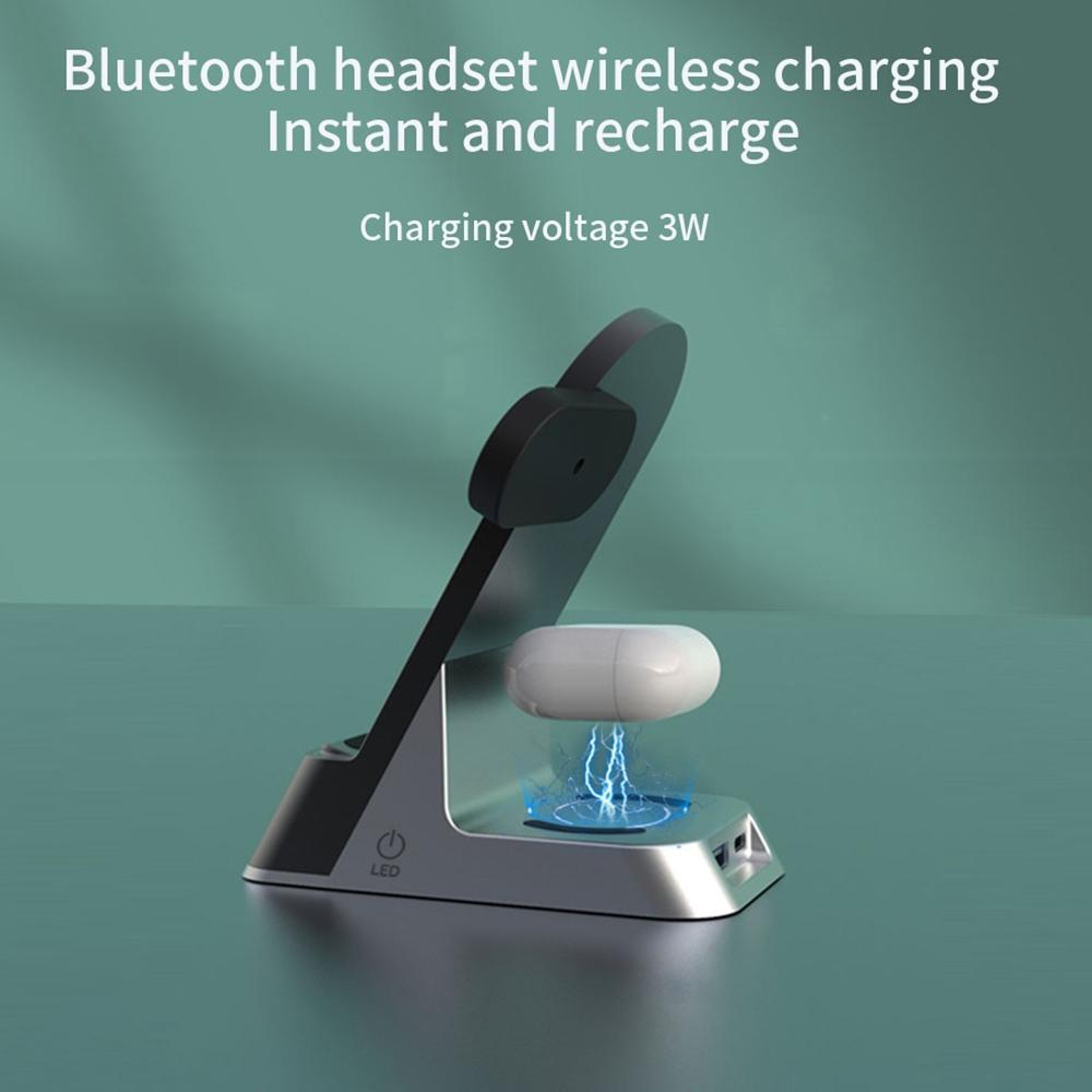 H35 6 In 1 MagSafe Wireless Charger 15W Magnetic Wireless Charging Station With Clock And Alarm 12