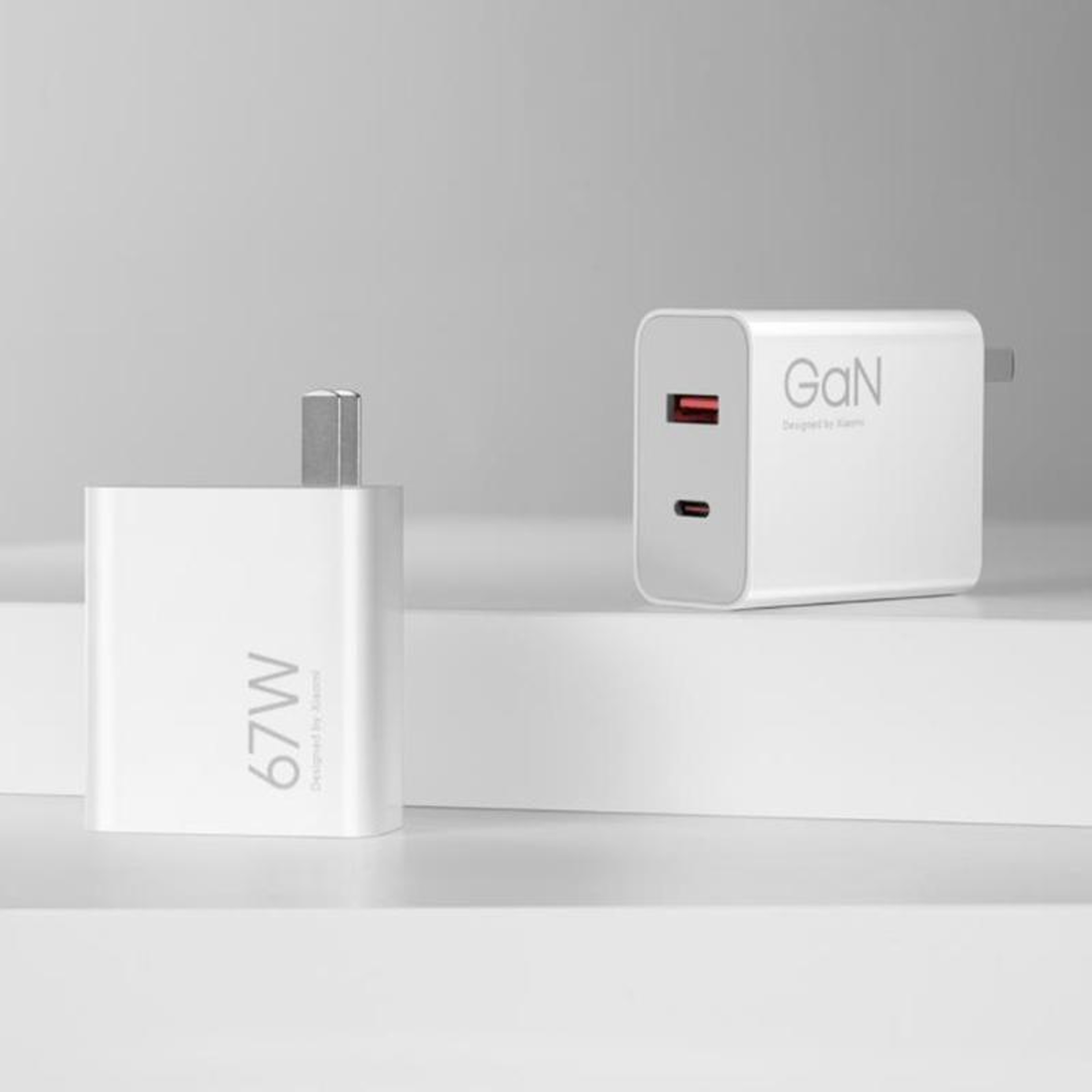 Original Xiaomi 67W GaN Charger Dual Port Fast Charger USB C PD Wall Adapter US Plug White 1