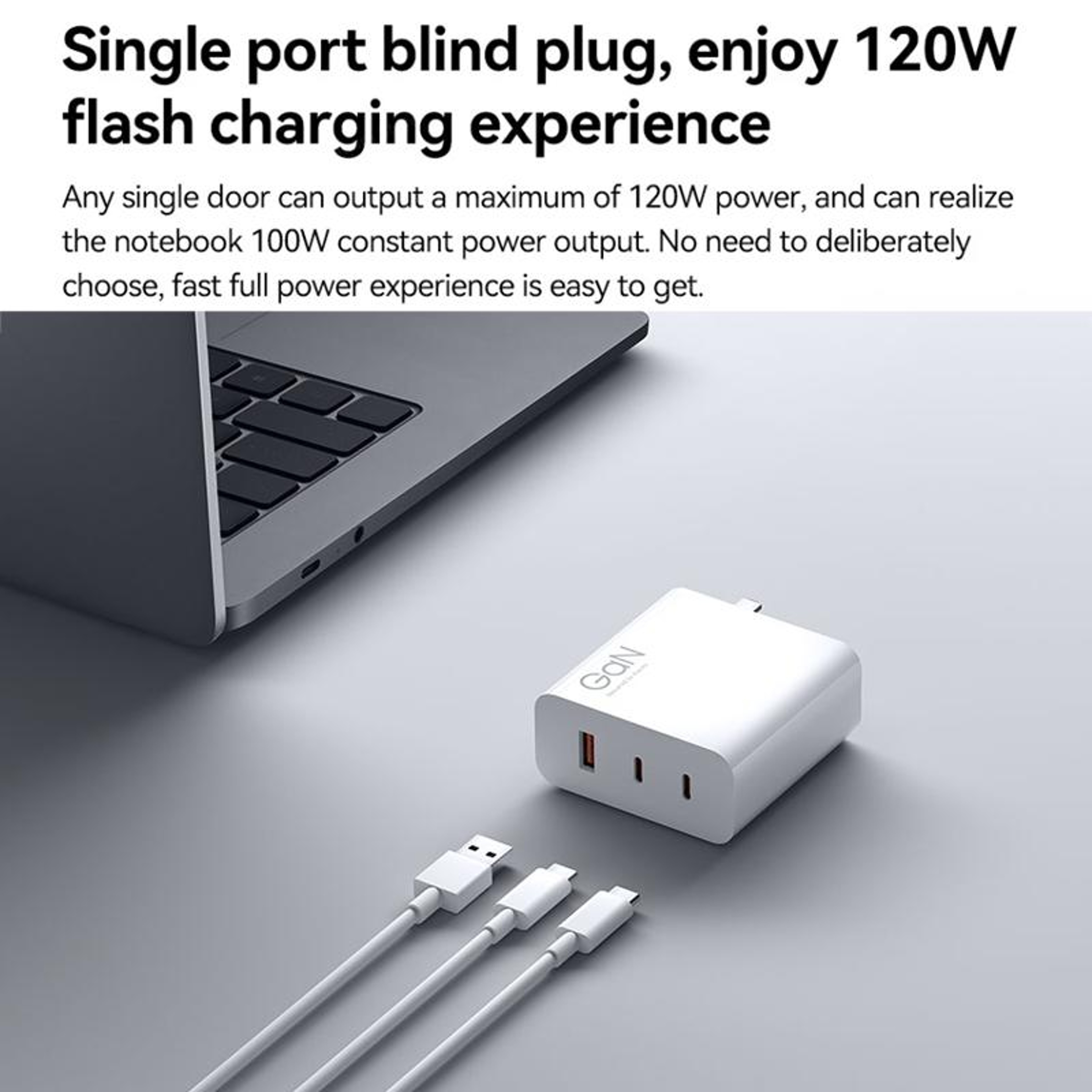 Original Xiaomi 140W GaN Charger 3 Port USB C Fast Charger With USB A US Plug 2
