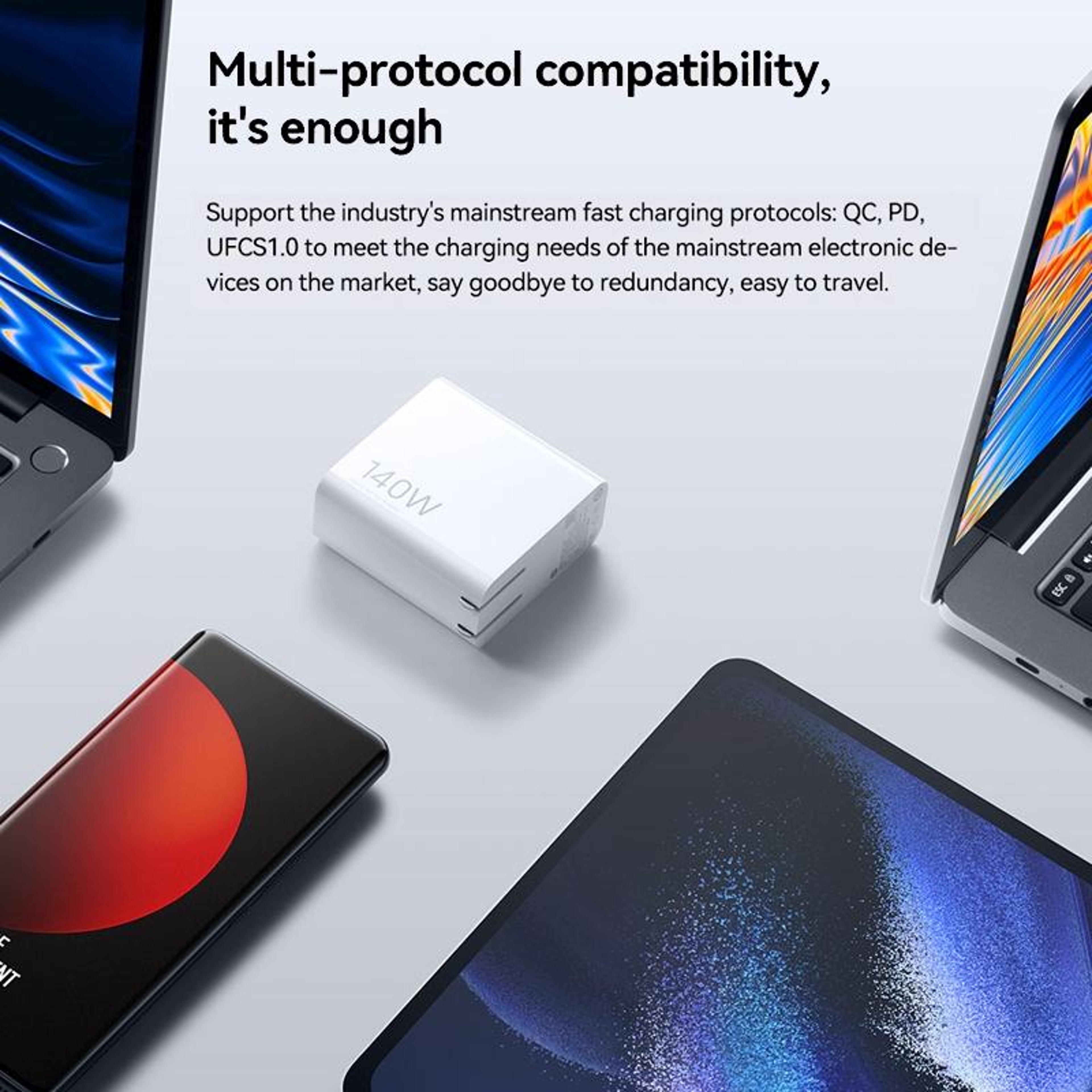 Original Xiaomi 140W GaN Charger 3 Port USB C Fast Charger With USB A US Plug 7