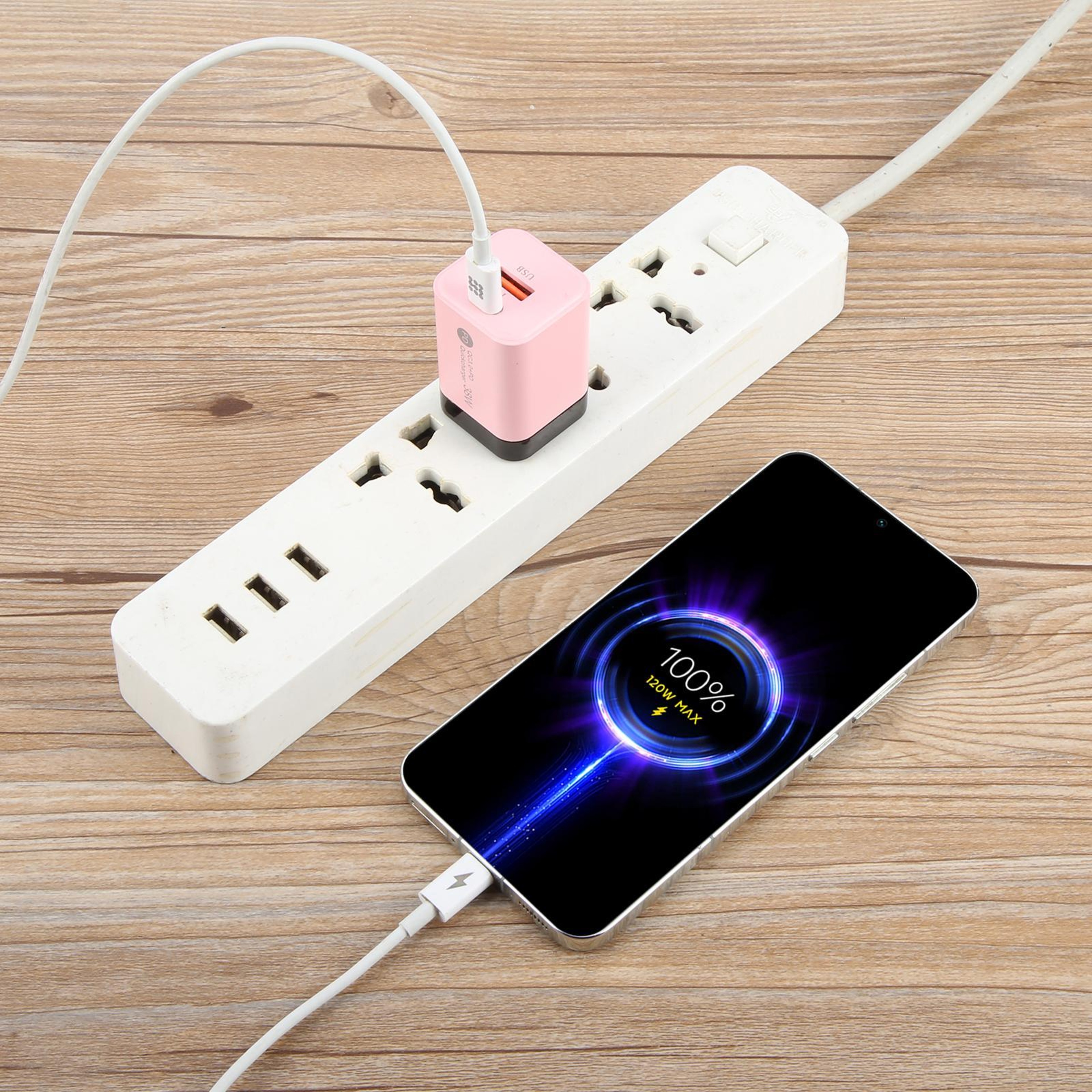 KO72 38W USB C Charger PD Fast Charger QC30 Dual Port USB Wall Charger US Plug 5