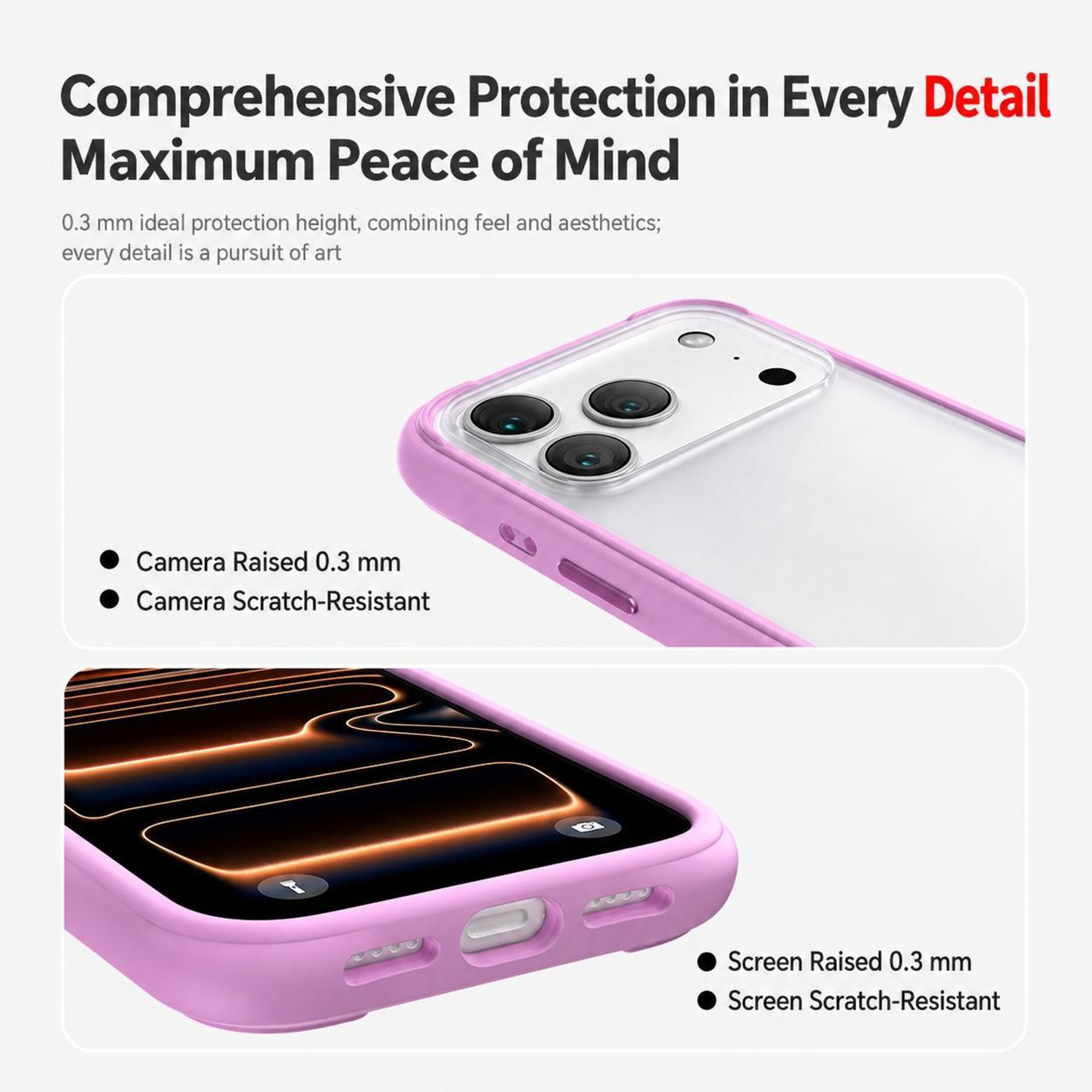 IPhone 17 Pro And Pro Max Silicone Bumper Case Shockproof Protective Phone Frame 8