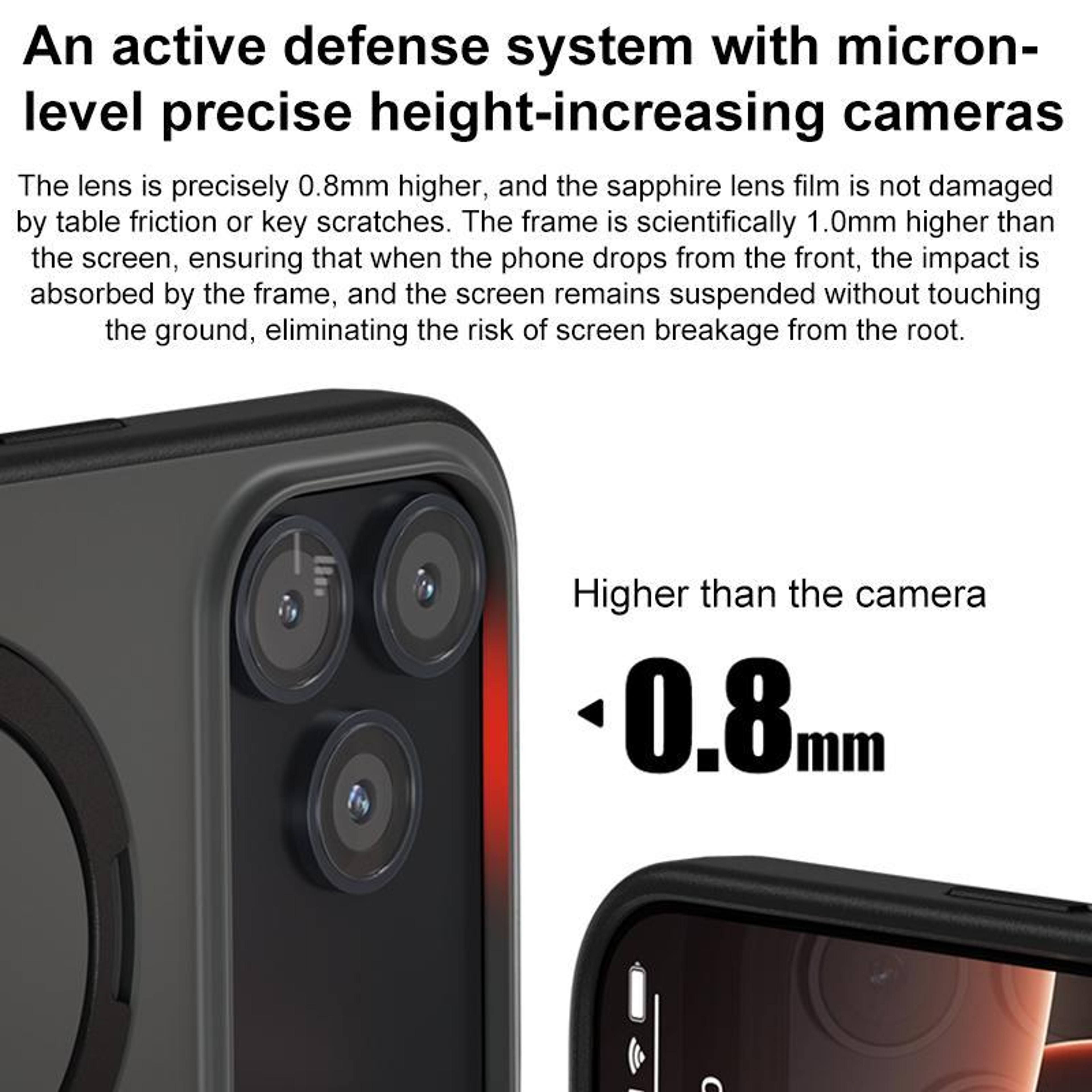 MagSafe IPhone 17 Pro Max Case With Rotating Ring Holder Shockproof Protective Cover 3