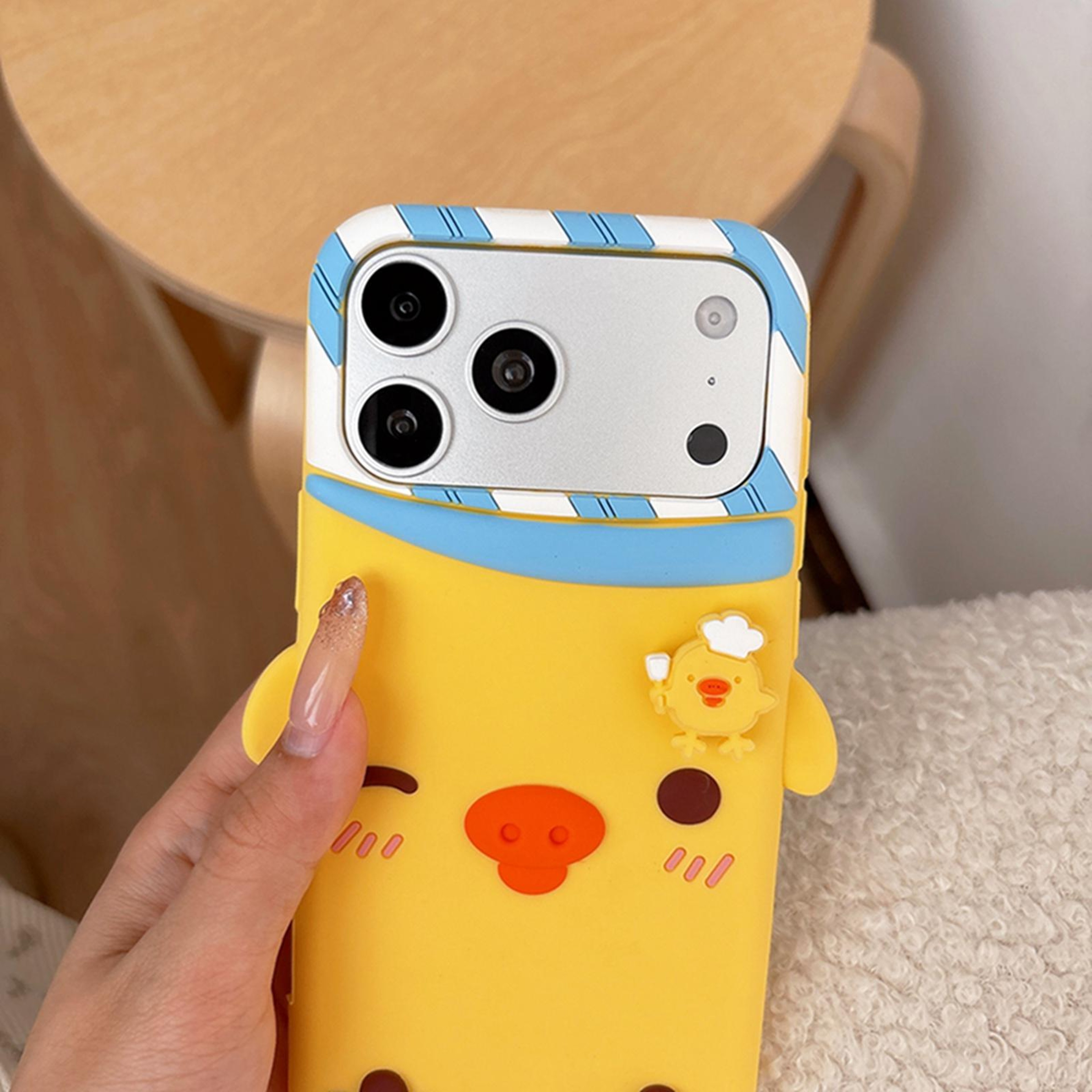 Cute Chick iPhone 17 Pro Max Case Soft Silicone Phone Case with Full Camera Protection – view 4