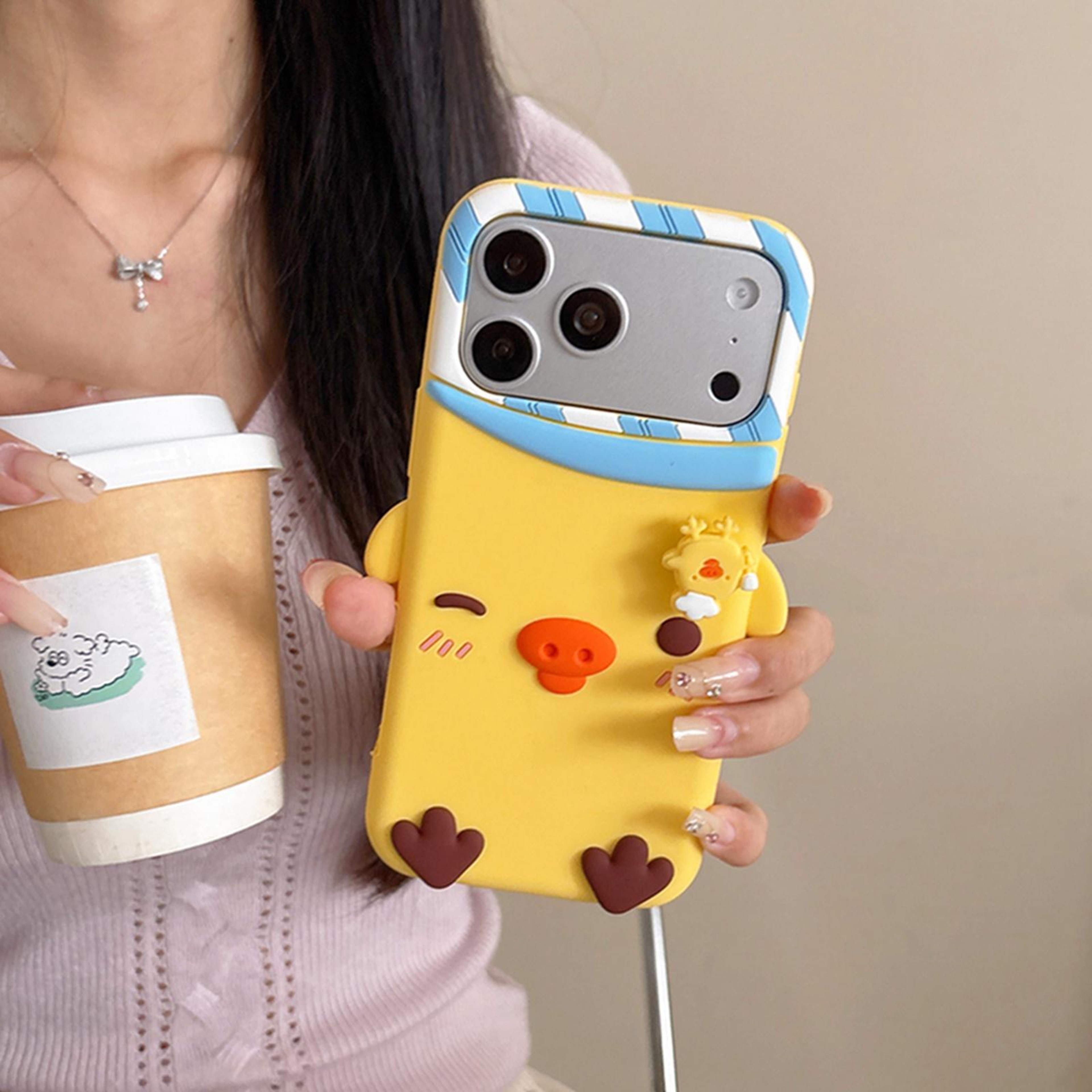 Cute Chicks iPhone 15 Pro Max case Soft Silicone Phone Case with Camera Protection – view 7