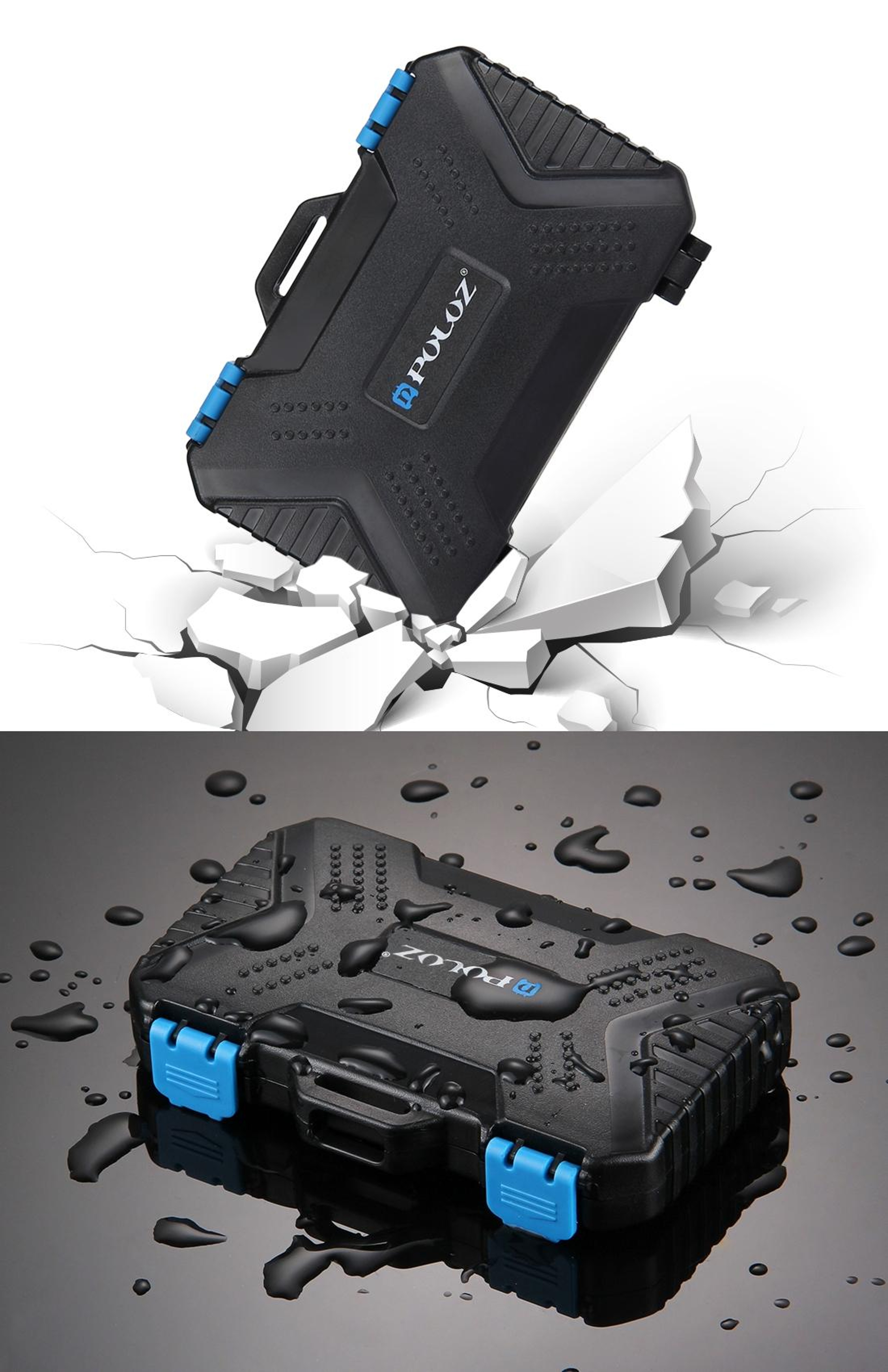 PULUZ Waterproof Memory Card Case 27 Slot SD Card Holder And SIM Card Organizer 7