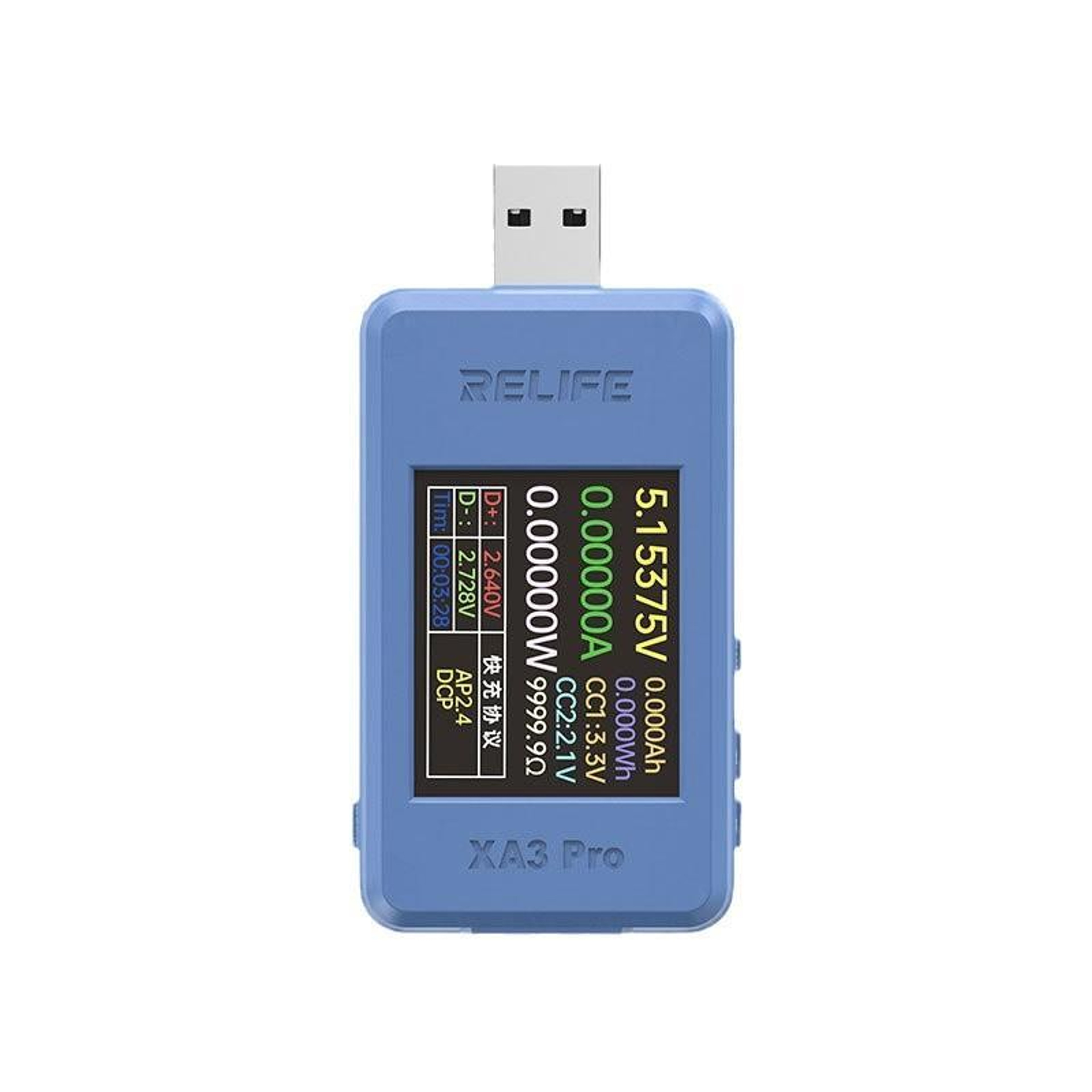 RELIFE XA3 Pro USB Power Tester Type C Power Meter Fast Charging Protocol Detector 0