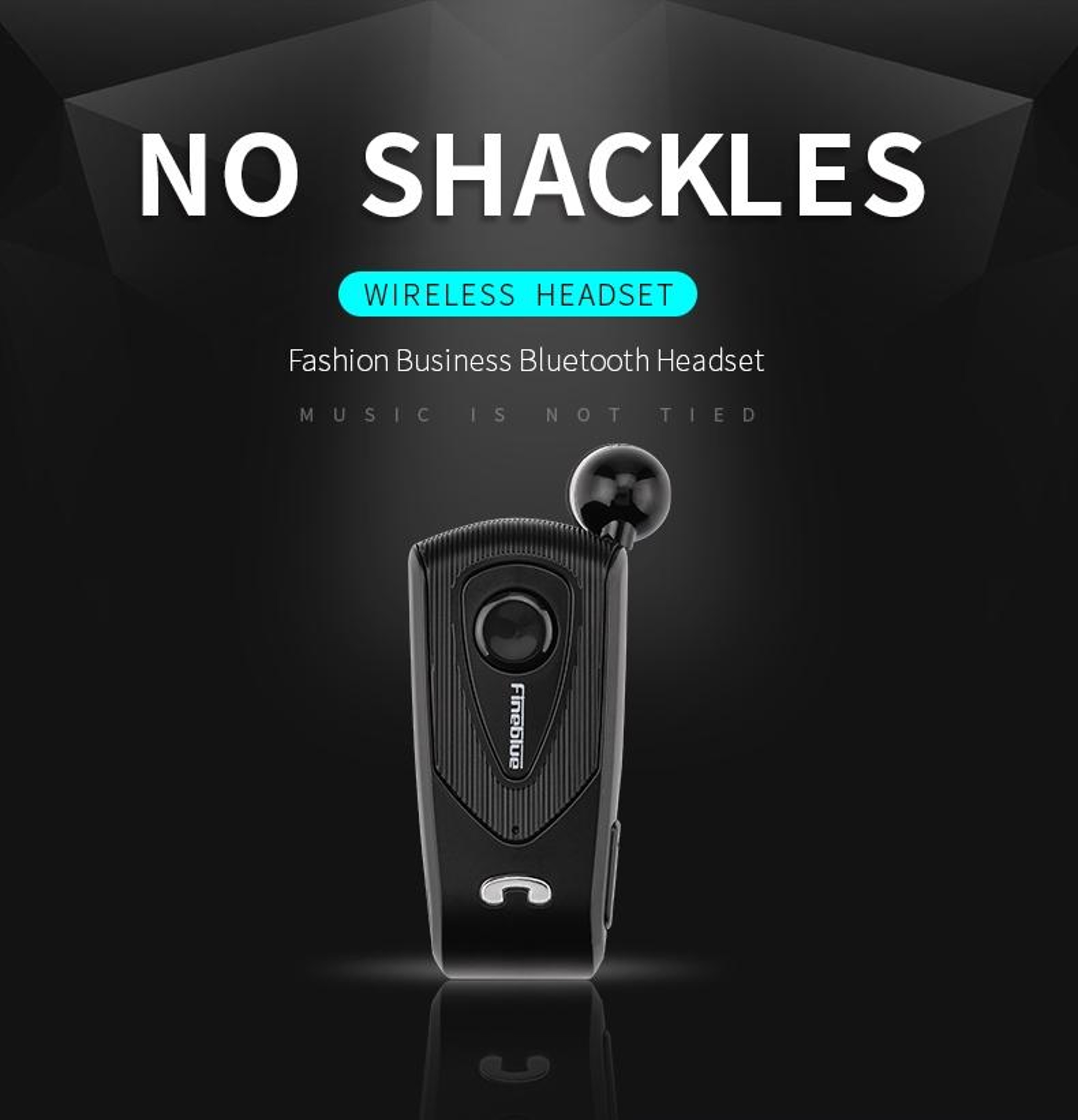 Fineblue F930 Bluetooth Headset Retractable Wireless Earbud With Noise Cancelling Mic 1