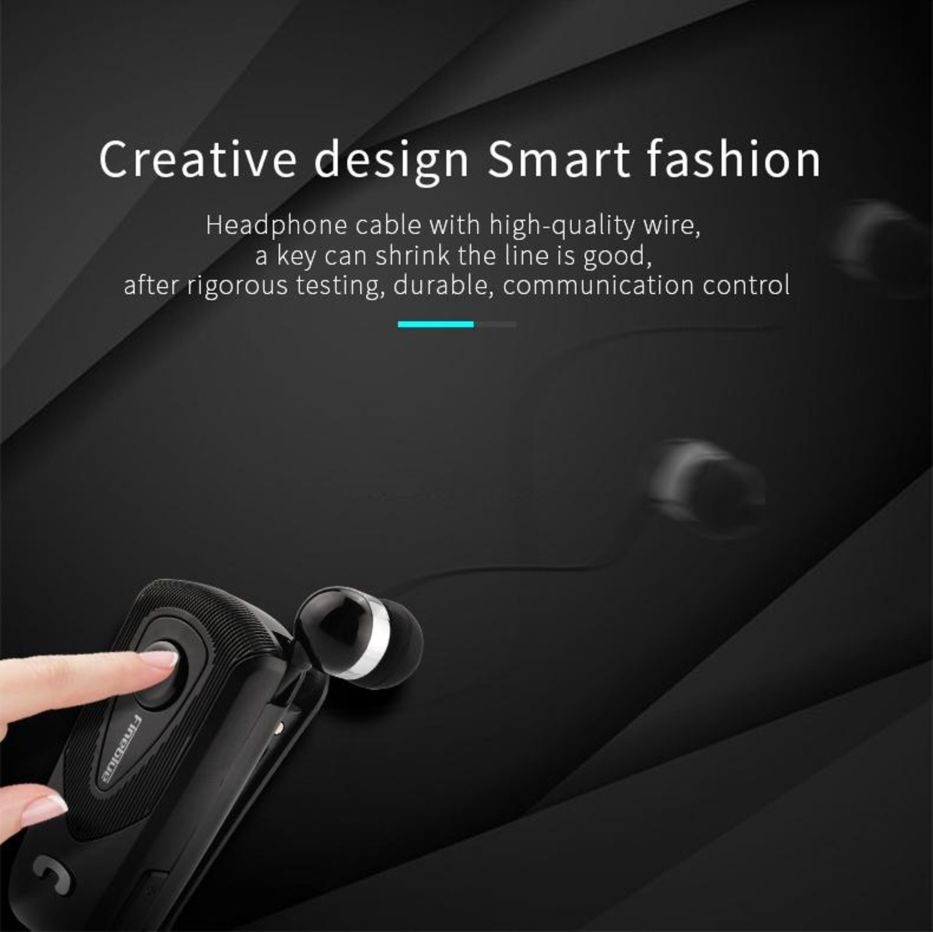 Fineblue F930 Bluetooth Headset Retractable Wireless Earbud With Noise Cancelling Mic 3