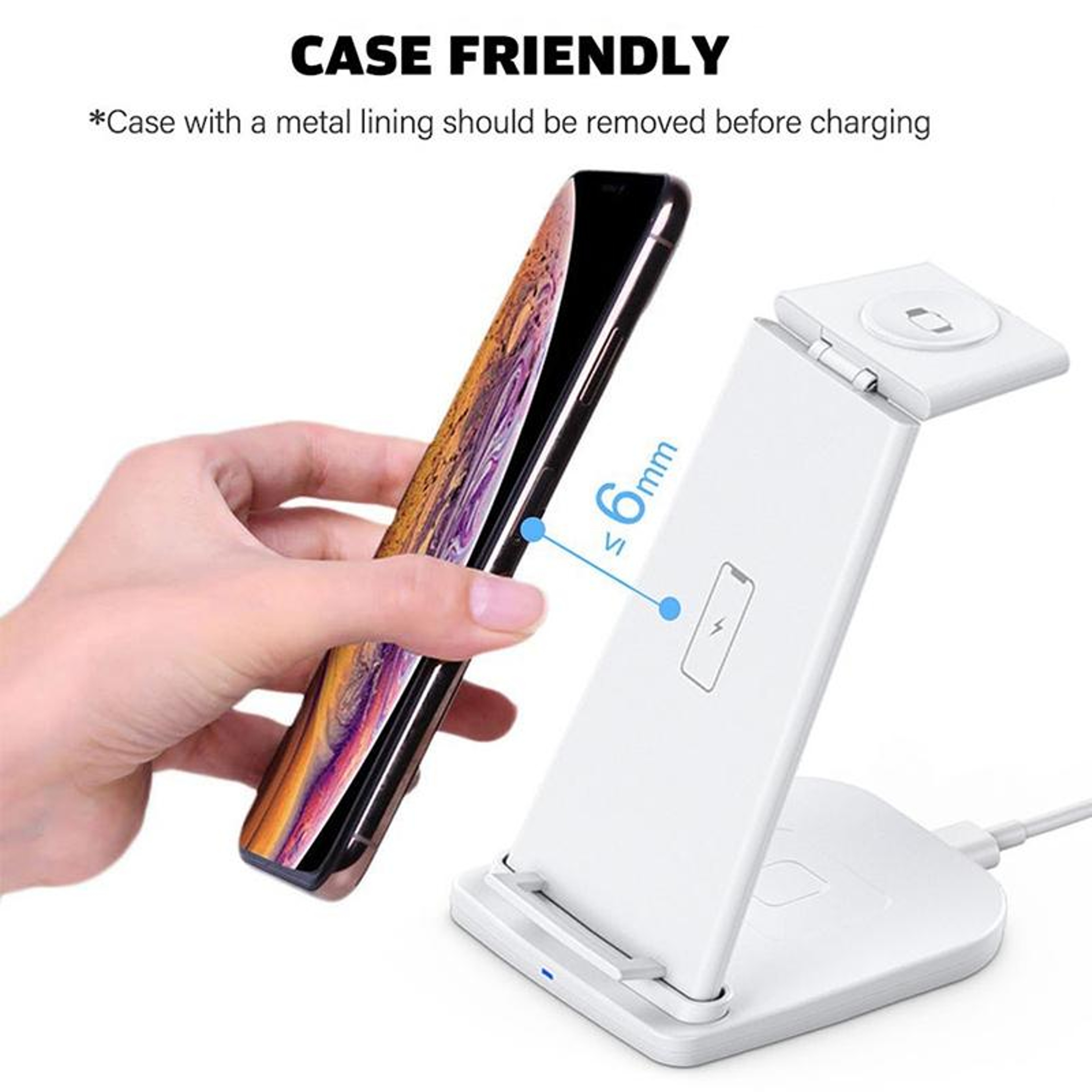 3 in 1 Wireless Charging Station Fast Wireless Charger Stand for Phone Apple Watch AirPods – view 8