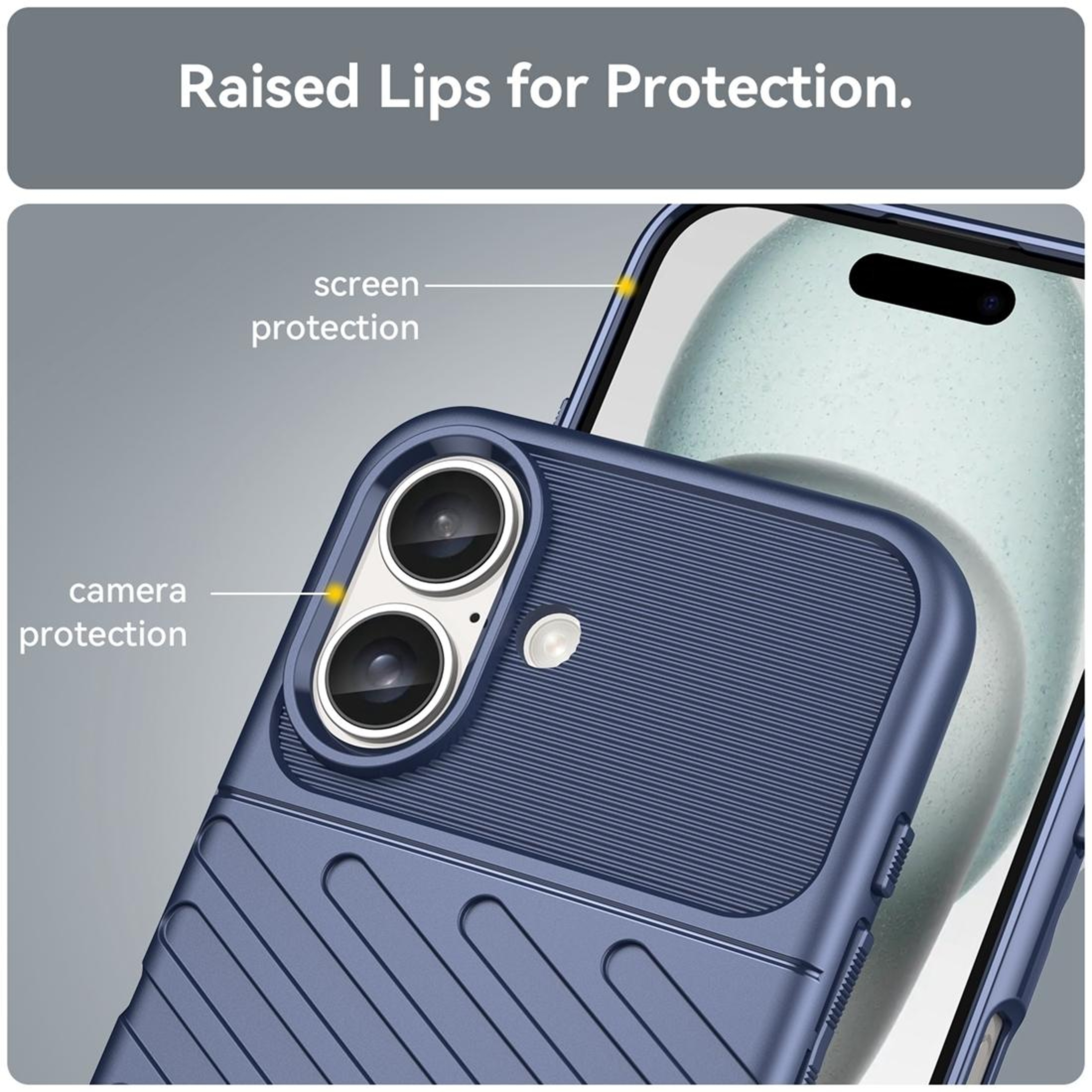 IPhone 16 Shockproof TPU Phone Case Slim Protective Phone Cover 5