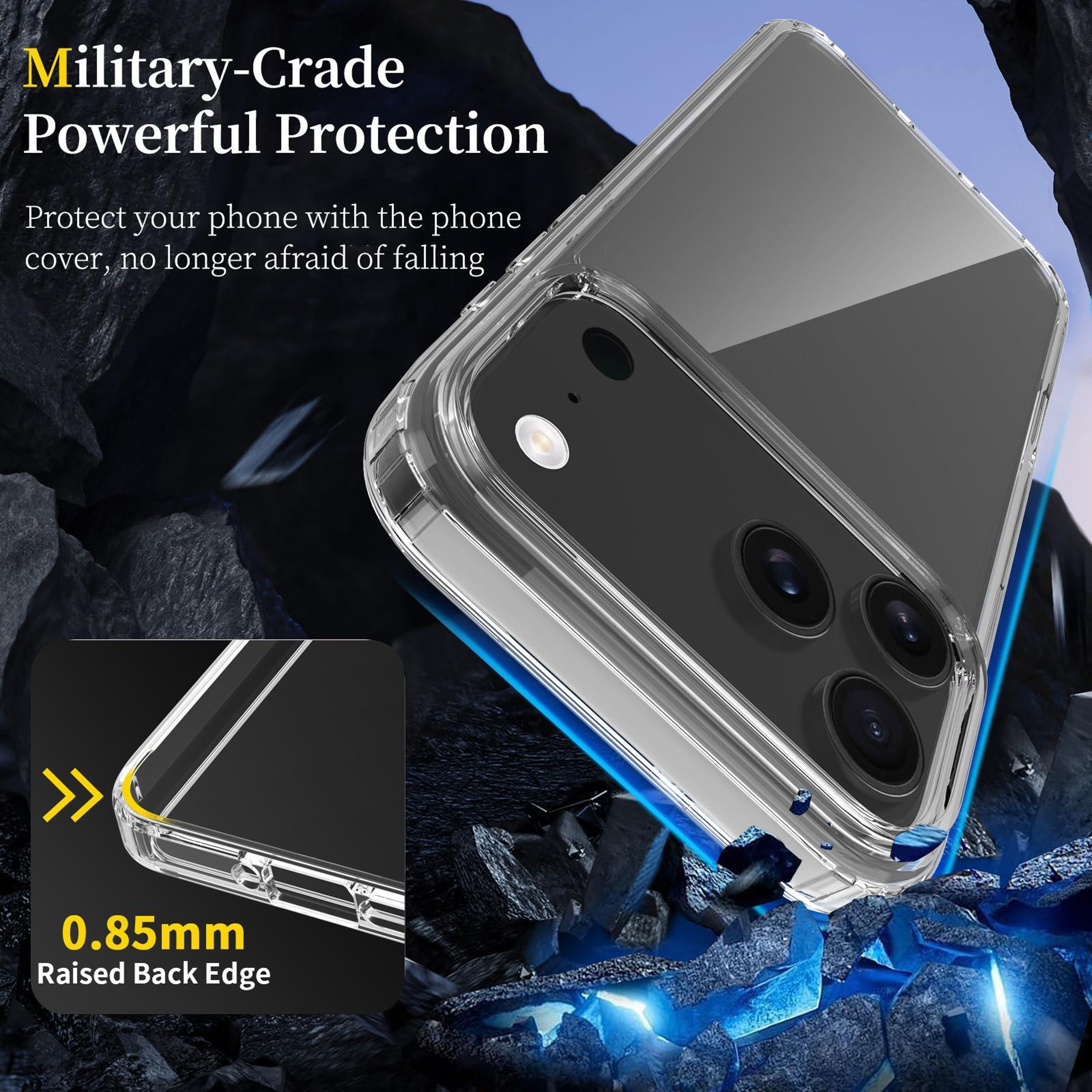 Crystal Clear IPhone 17 Pro Max Case Scratchproof Transparent Phone Case With Durable Acrylic TPU C 2