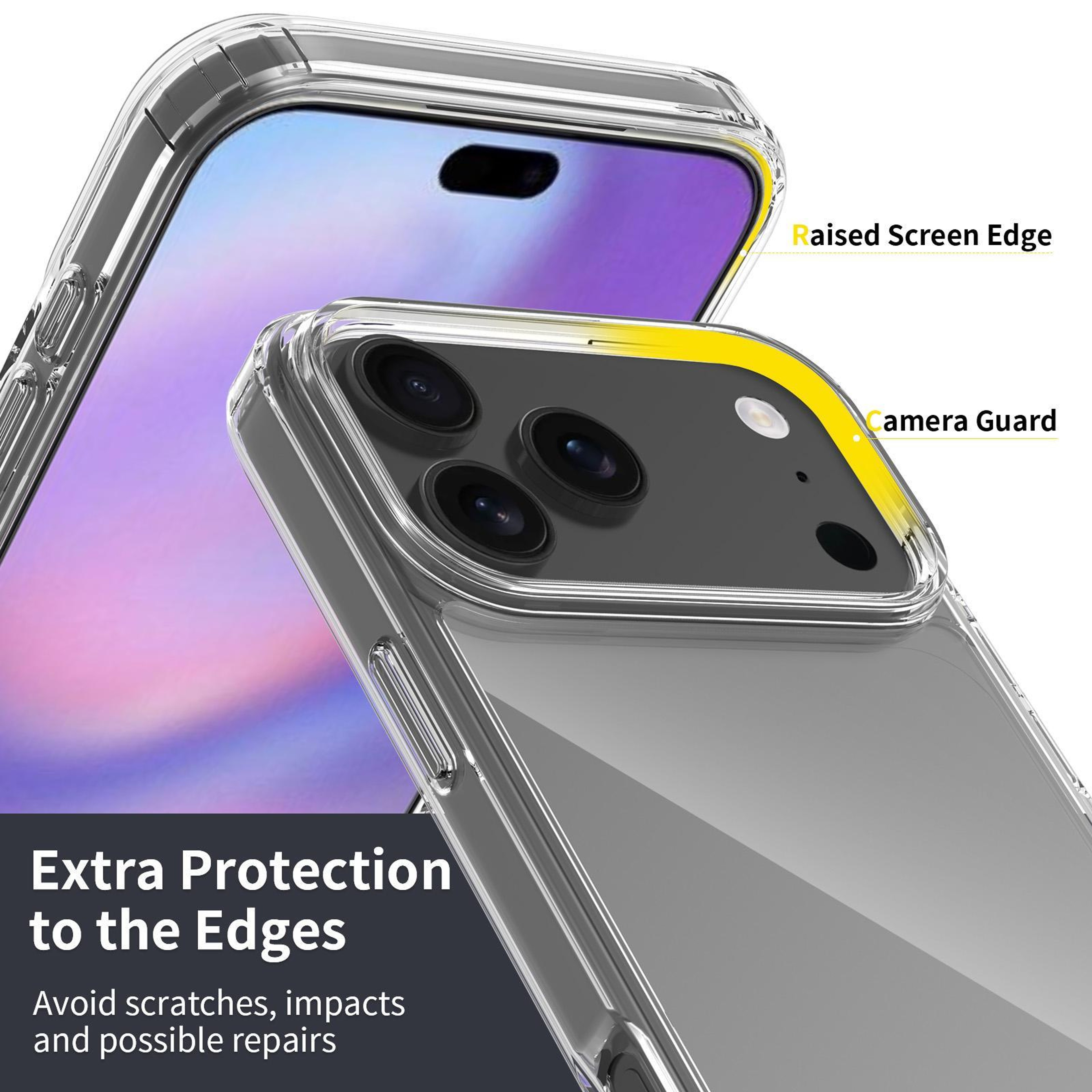 Crystal Clear IPhone 17 Pro Max Case Scratchproof Transparent Phone Case With Durable Acrylic TPU C 4